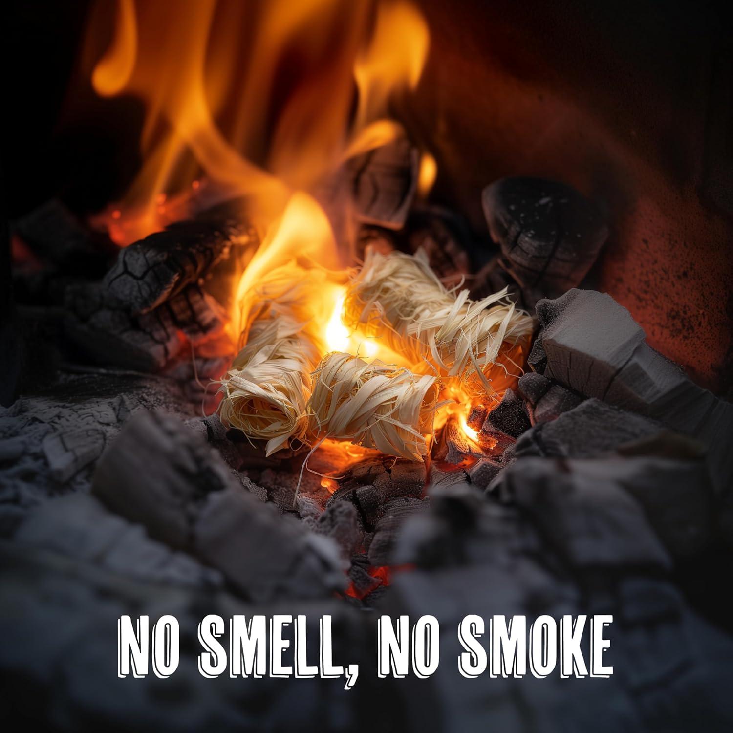 Grill Trade Firestarters - Natural Fire Starters Burn Wood 50 Firelighters