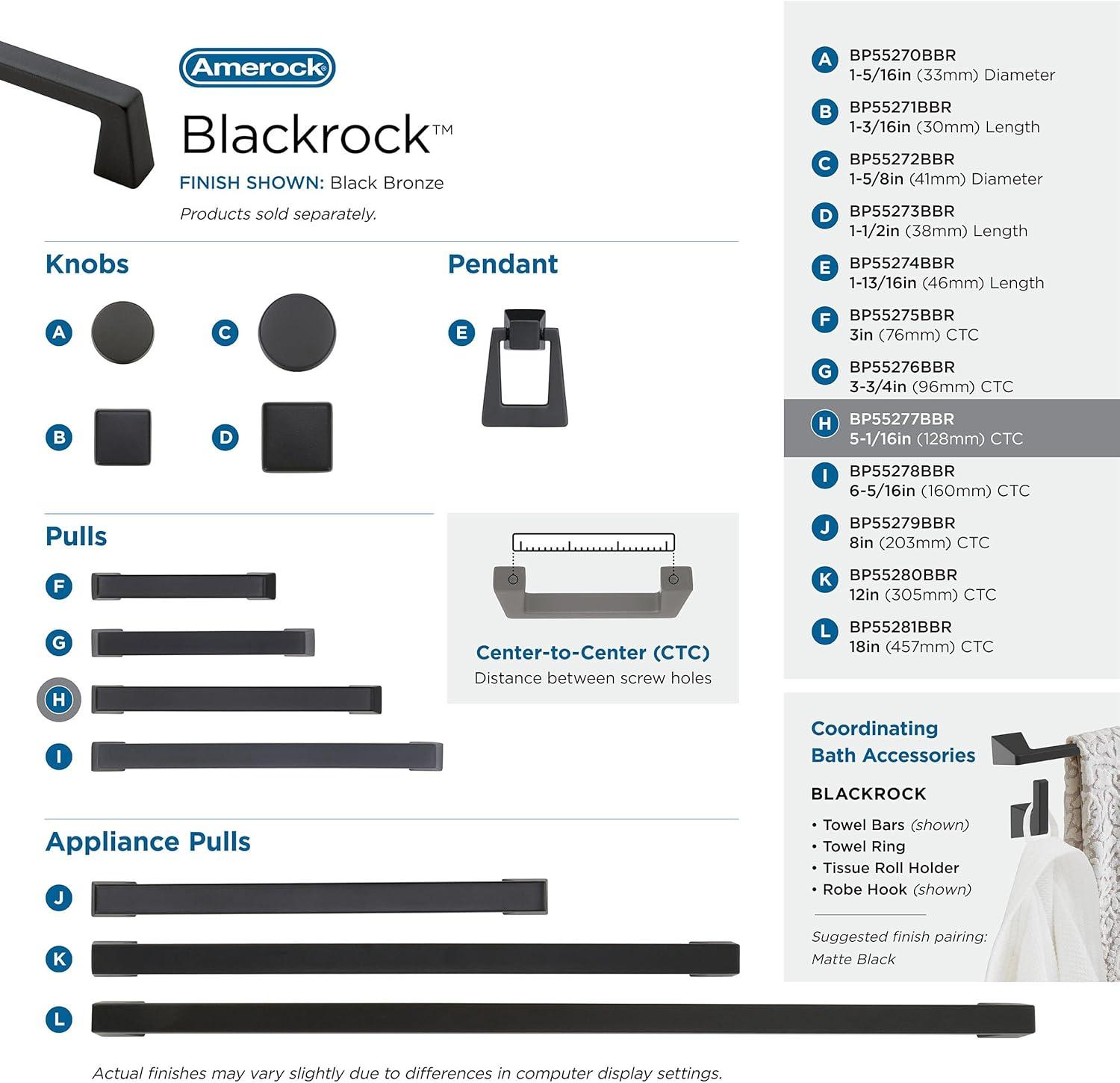 Blackrock 5 1/16" Center to Center Bar Pull