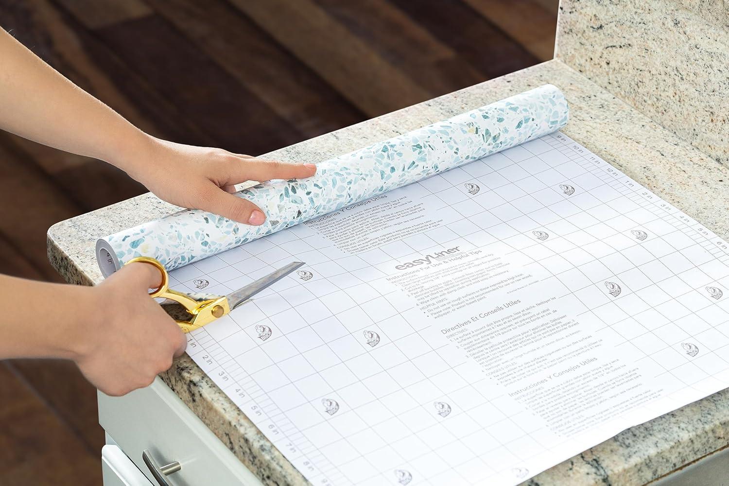 EasyLiner Premium Removable Adhesive Peel & Stick Wallpaper, Sea Glass, 20 in. x 18 ft.