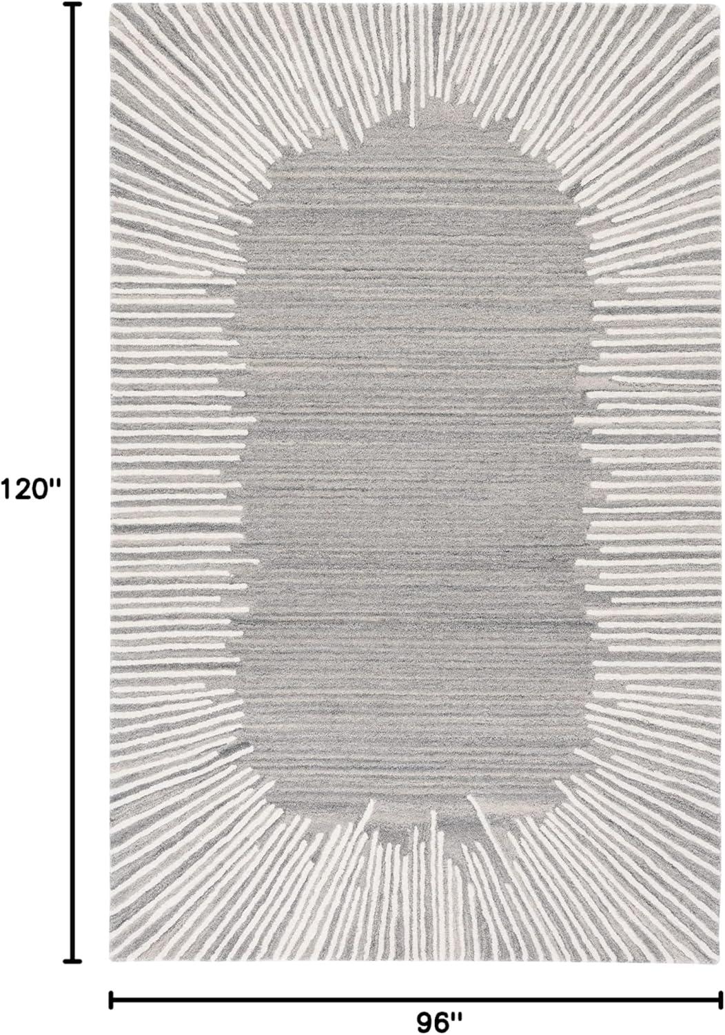 Fifth Avenue FTV129 Hand Tufted Indoor Area Rug - Ivory/Black - 8'x10' - Safavieh