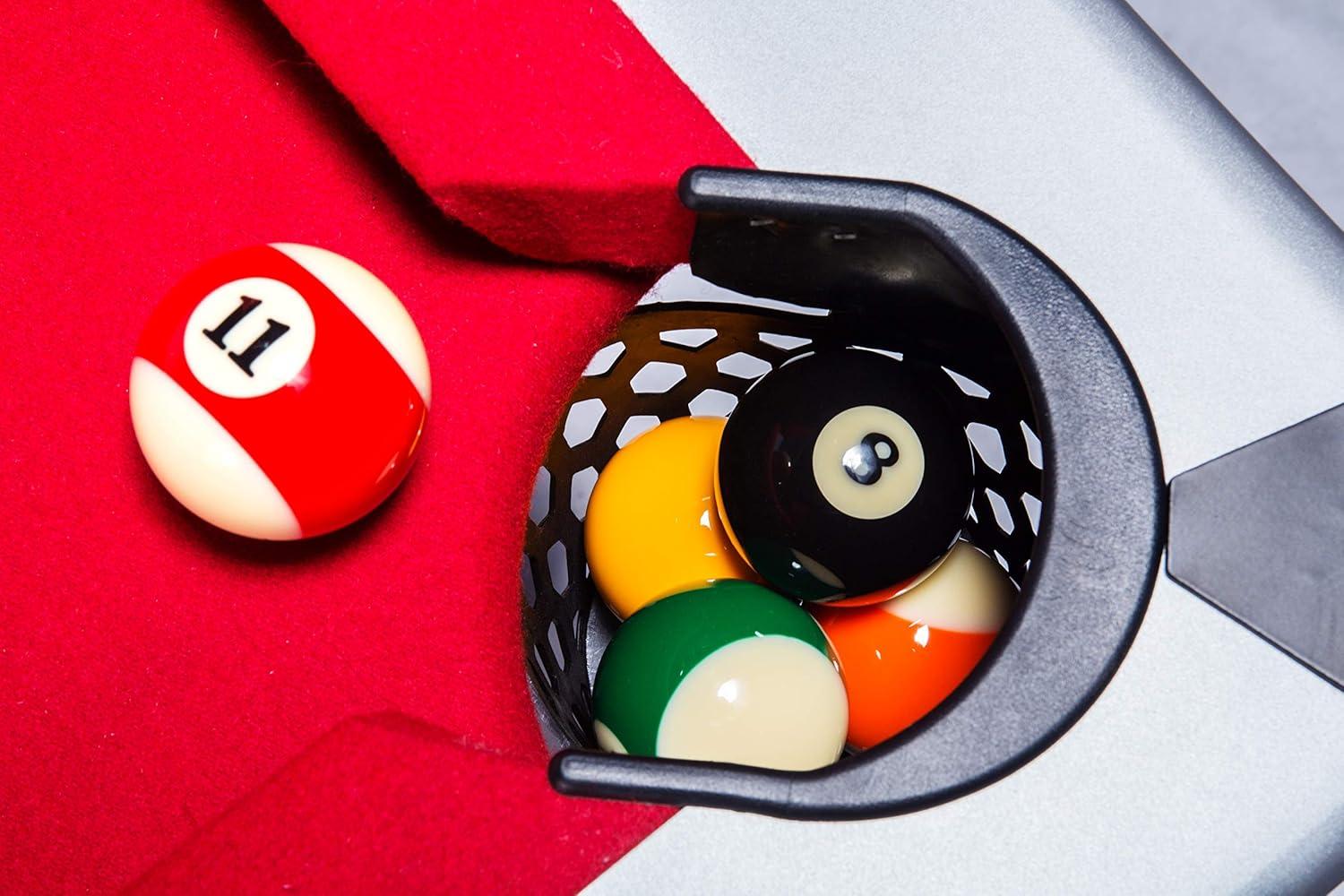 RACK Pool Tables RACK Scorpius 7-Foot Multi Game with Table Tennis Billiard/Pool Table Tennis (Red)