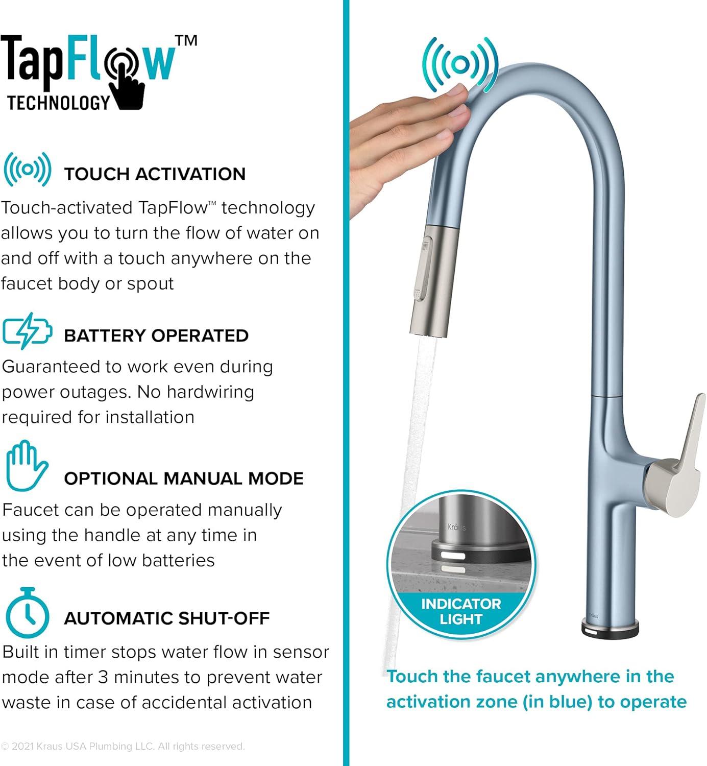 Pull Down Touch Single Handle Kitchen Faucet