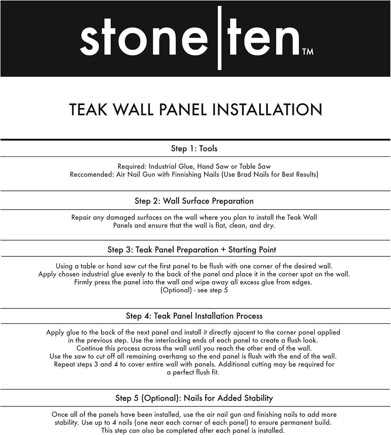 Stone Ten 7" x 21.25" Reclaimed Wood Wall Paneling (12-pack) (Set of 12)