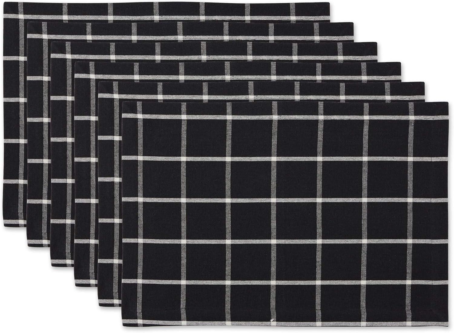 Black Check Placemat (Set of 6)