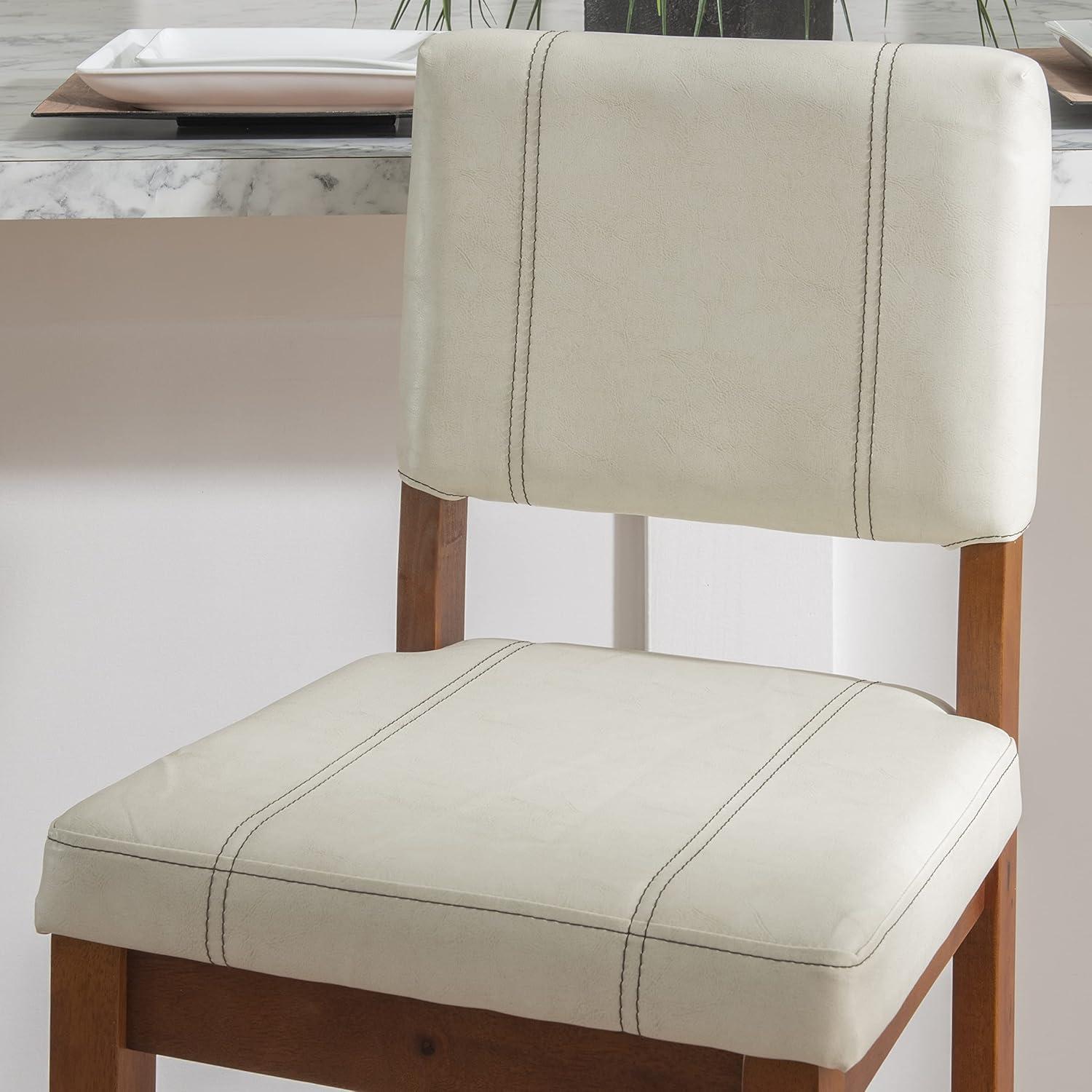 Milano Padded Barstool Upholstered Seat & Back - Linon