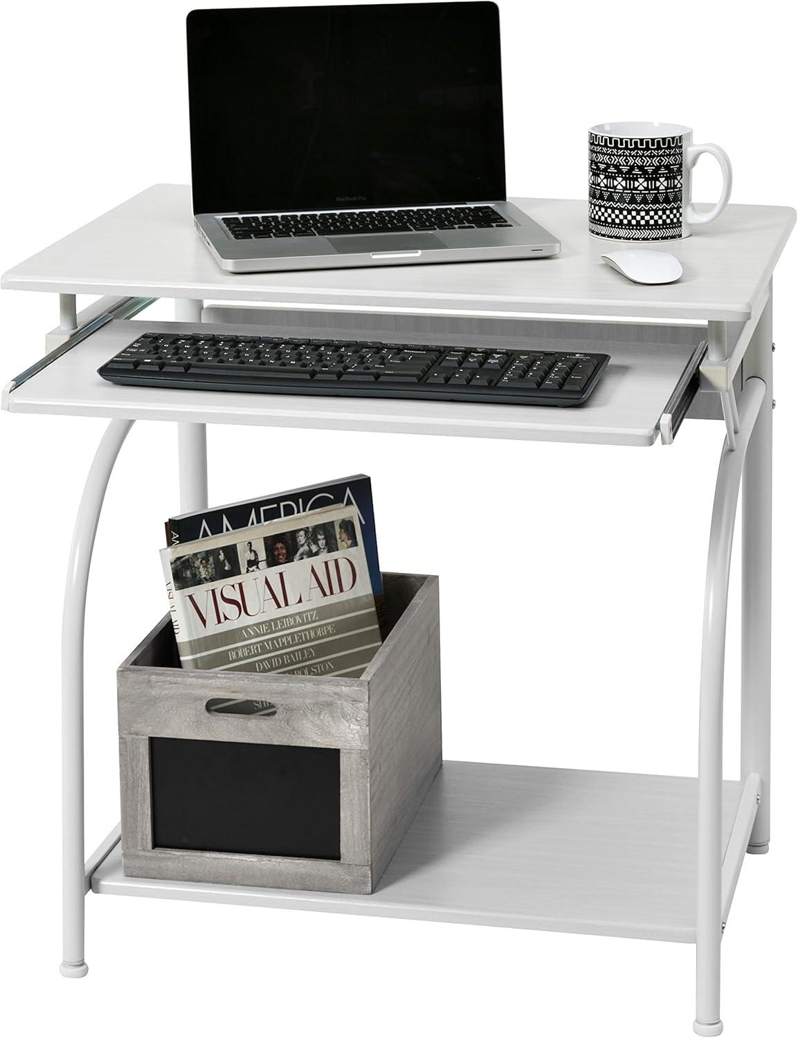 Comfort Products Stanton Computer Desk with Pullout Keyboard Tray, Multiple Colors