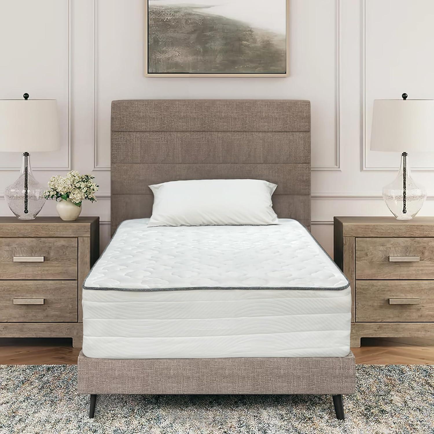 Full Size Mattress - 12 Inch Cool Memory Foam & Spring Hybrid Mattress with Breathable Cover - Comfort Tight Top - Rolled in a Box - Oliver & Smith