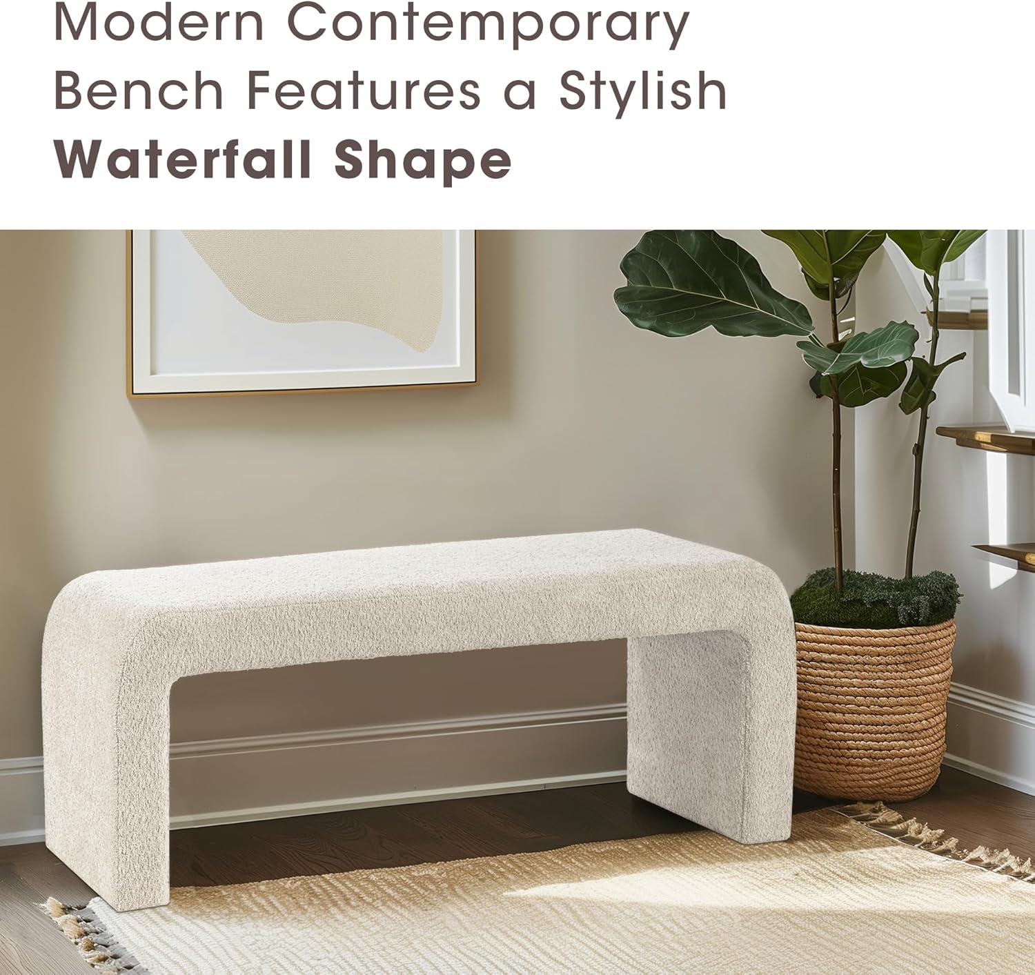 Steve Boucle Waterfall Bench
