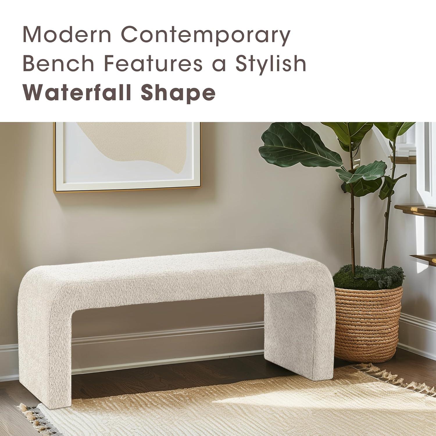 Steve Boucle Waterfall Bench