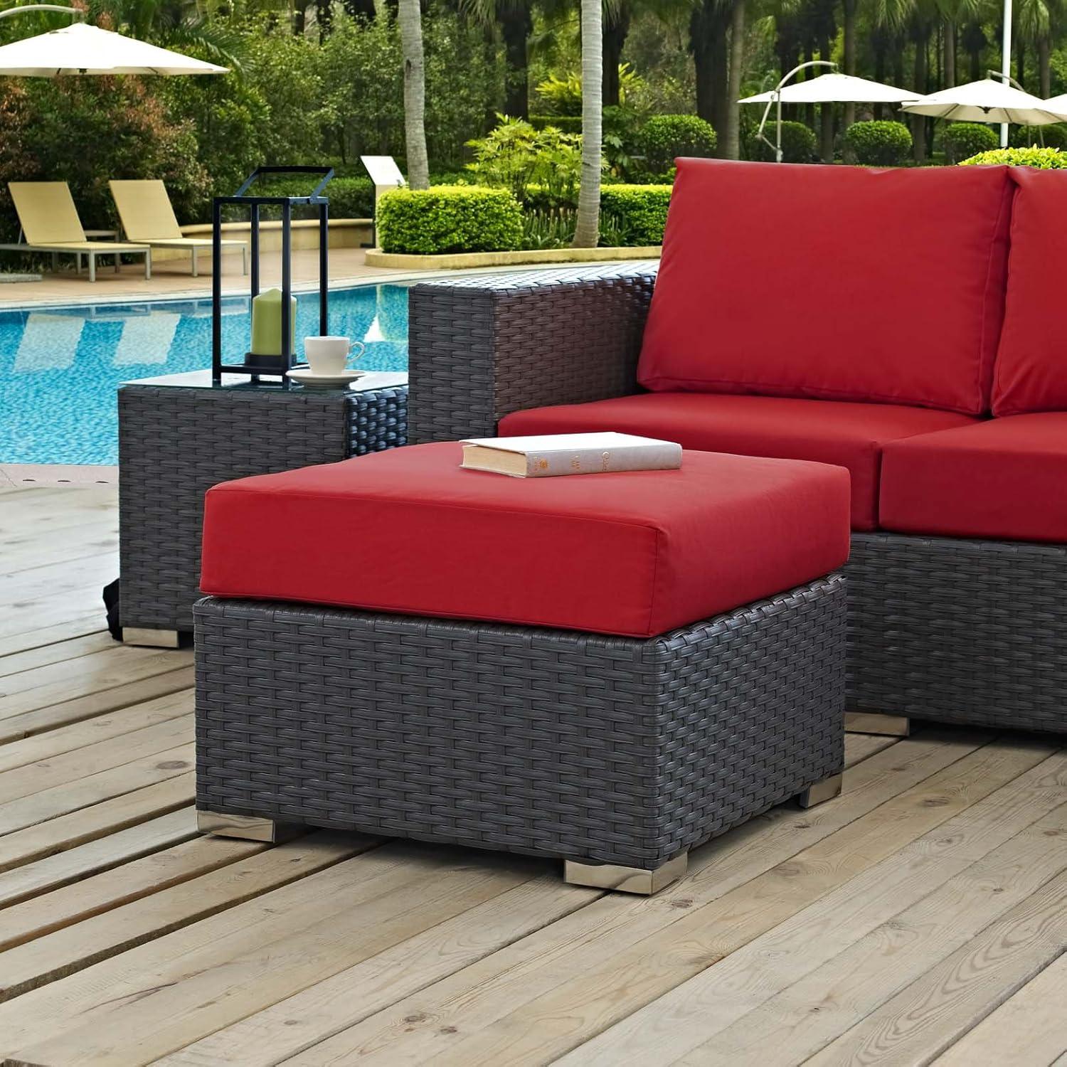 Sojourn Outdoor Patio Sunbrella Ottoman