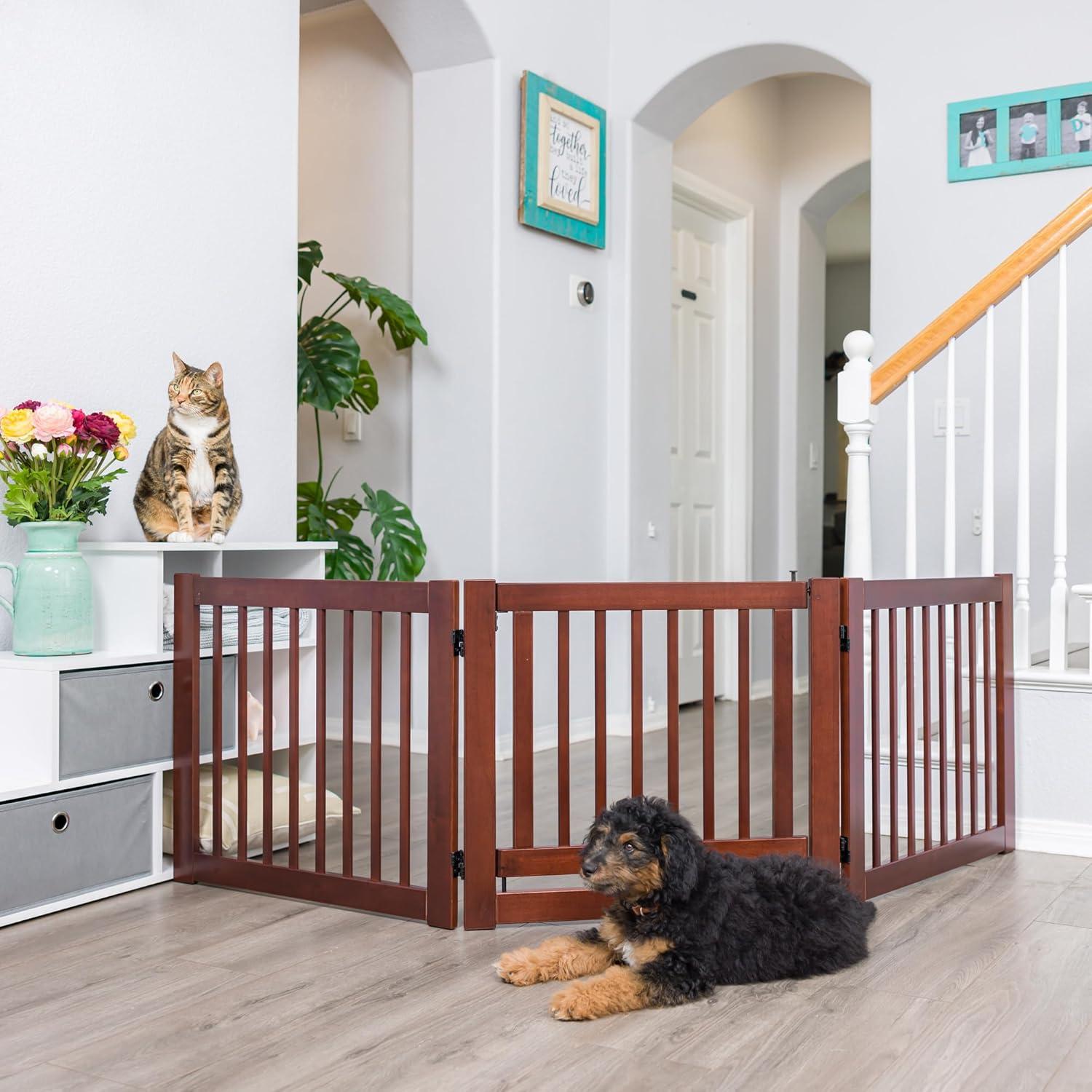 Primetime Petz 360 Configurable Pet Gate with Door 24" Secure Boundaries and Peace of Mind, Ensuring Safety and Freedom for Your Furry Friends