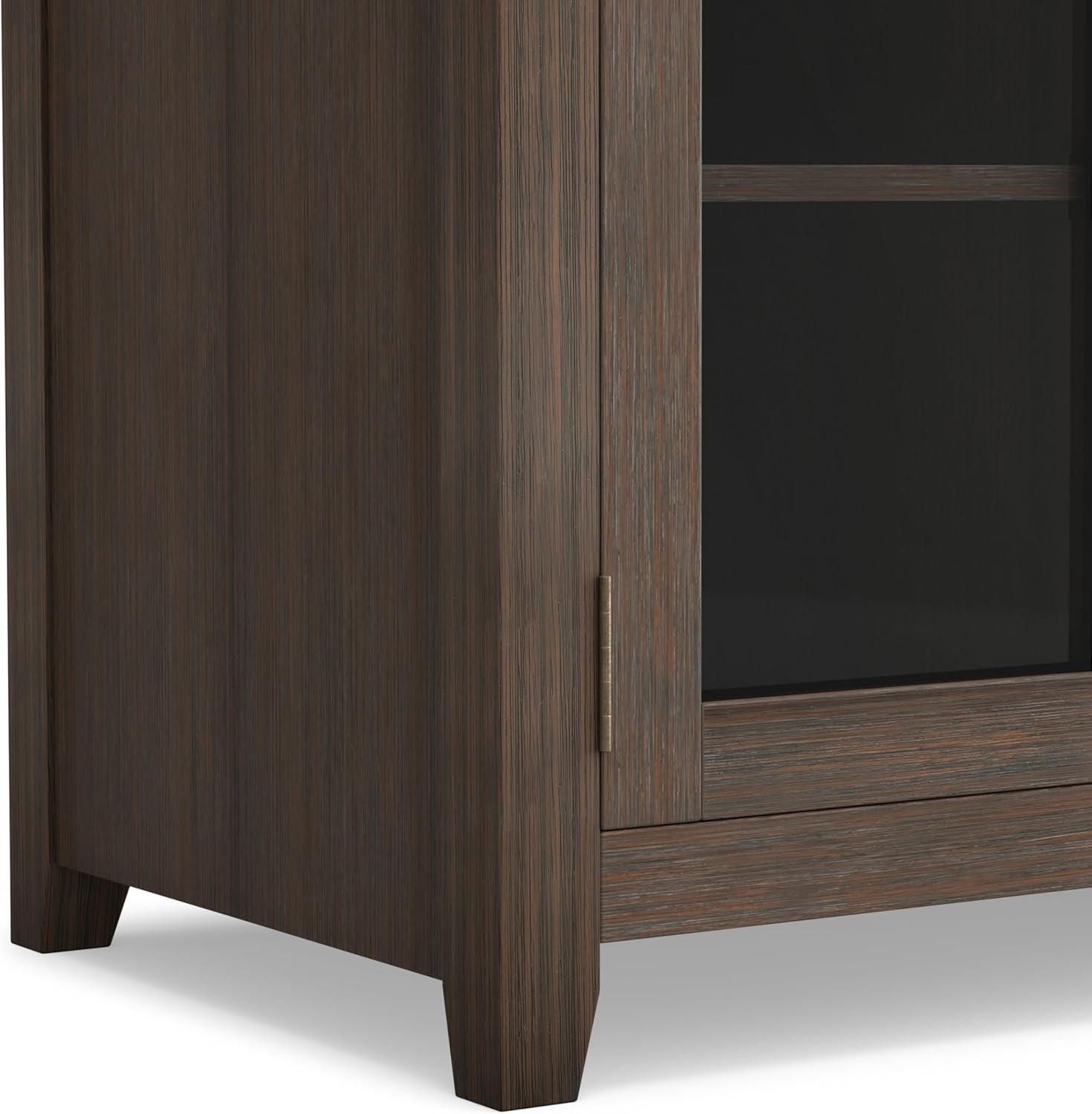 Simpli Home Cosmopolitan SOLID WOOD 72 inch Wide TV Media Stand For TVs up to 80 inches