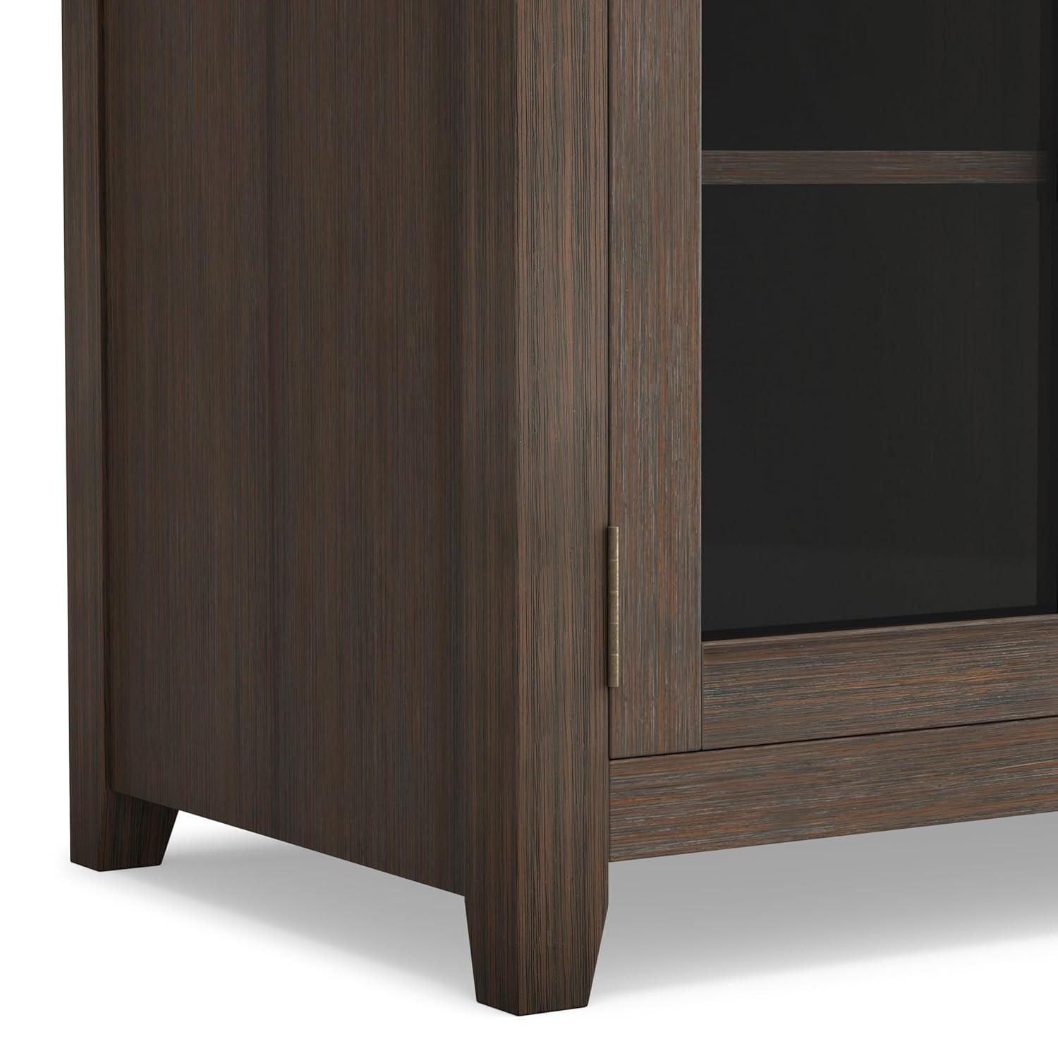 Simpli Home Cosmopolitan SOLID WOOD 72 inch Wide TV Media Stand For TVs up to 80 inches