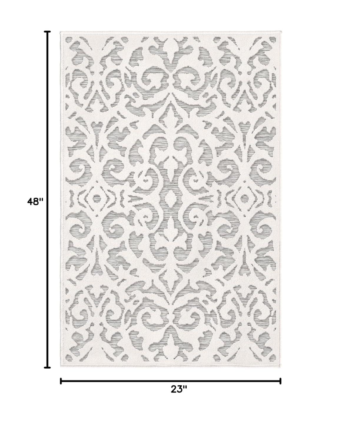 My Texas House Ladybird Natural Gray High Low Indoor Outdoor Rug