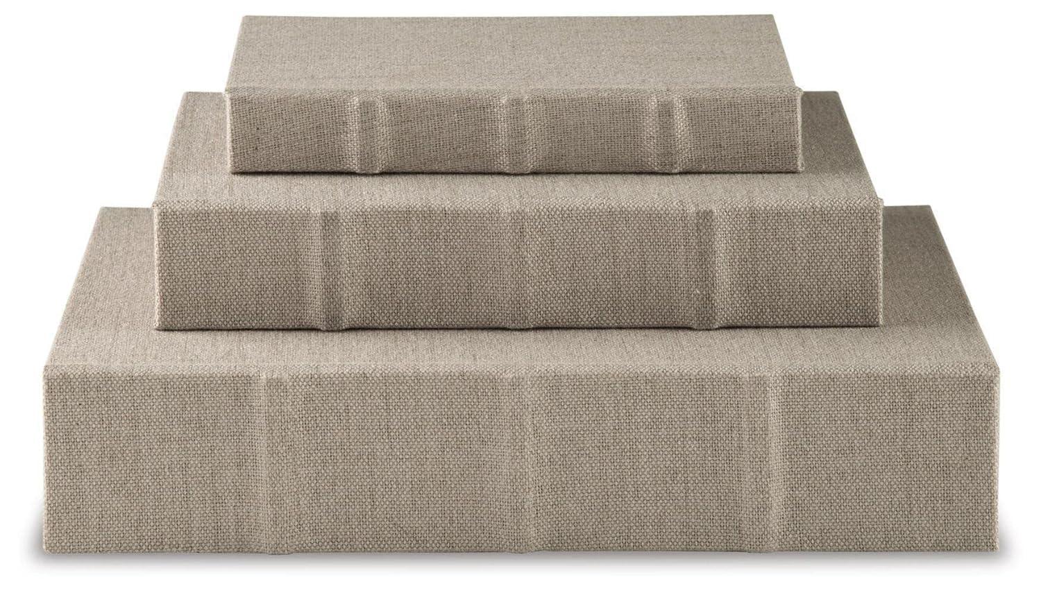Ebern Designs Kepir 3 Piece Fabric Book Box Set