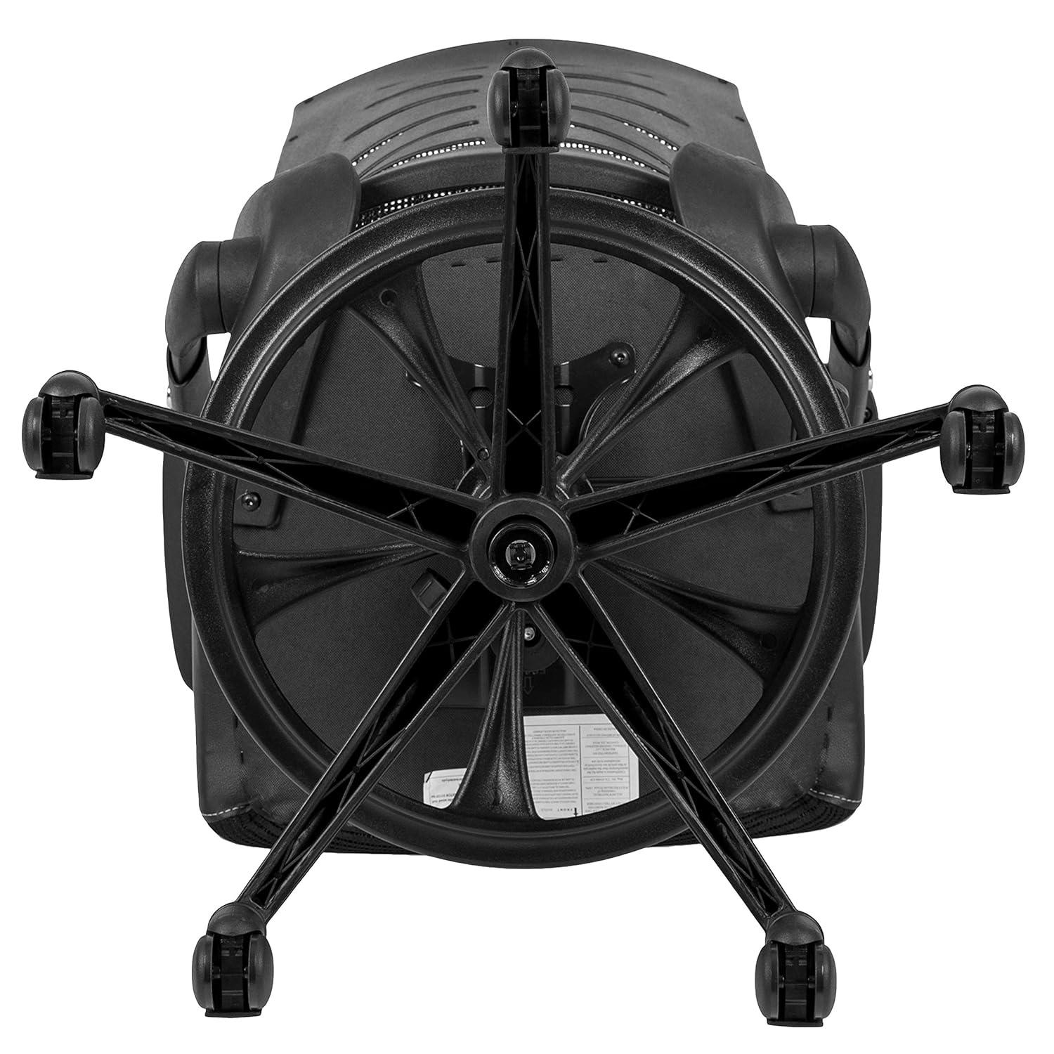 Flash Furniture High Back Mesh Spine-Back Ergonomic Drafting Chair with Adjustable Foot Ring