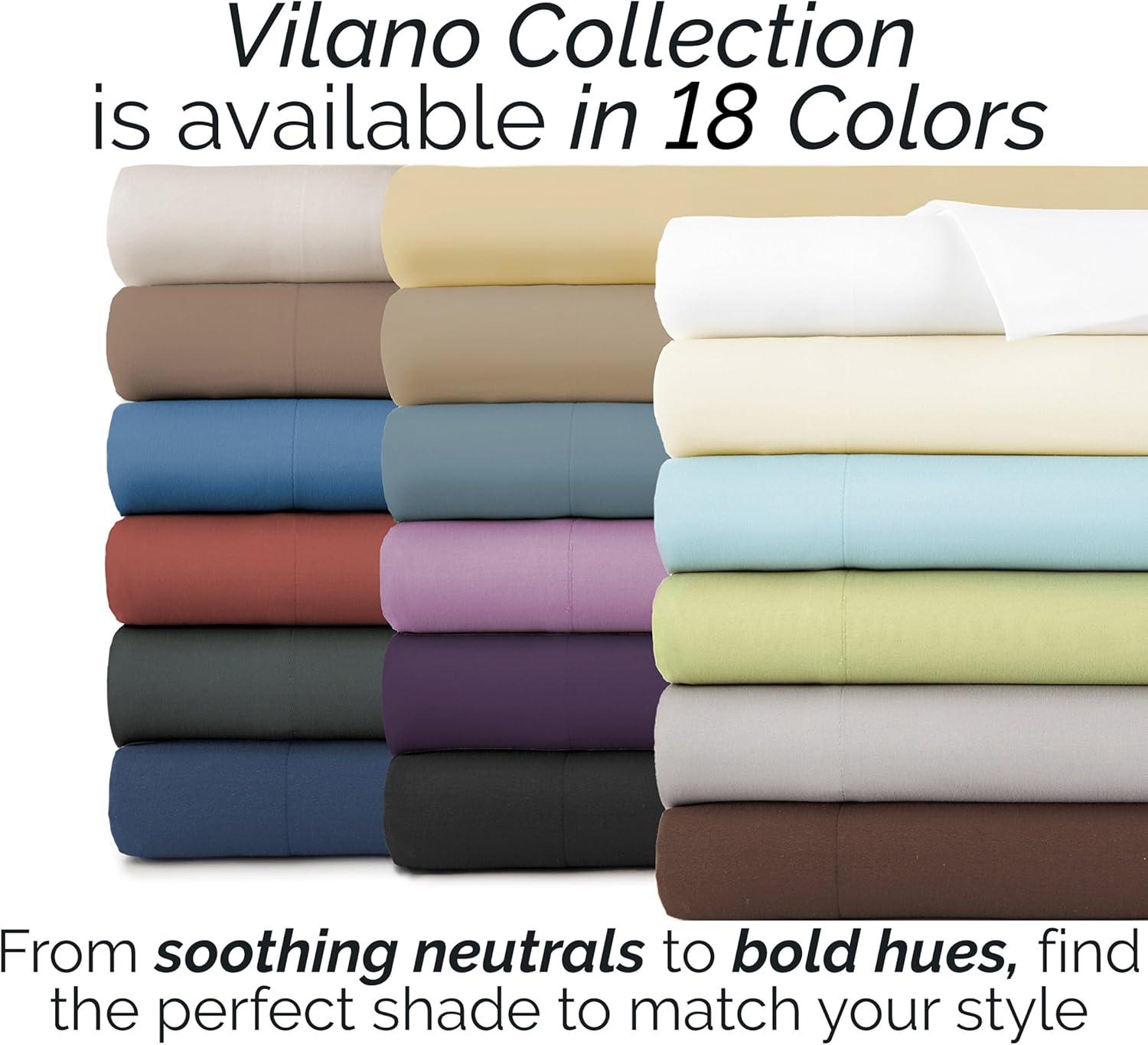 SouthShore Fine Linens Vilano Springs 15" drop Pleated Microfiber Bed Skirt