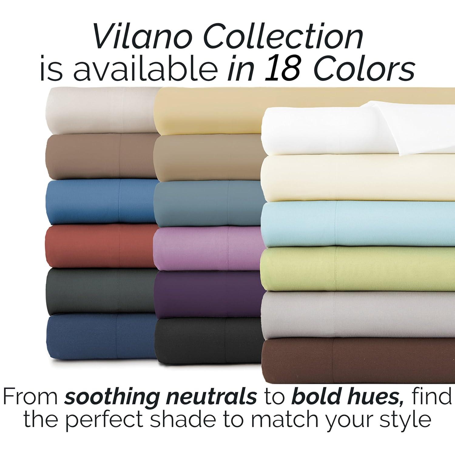 SouthShore Fine Linens Vilano Springs 15" drop Pleated Microfiber Bed Skirt