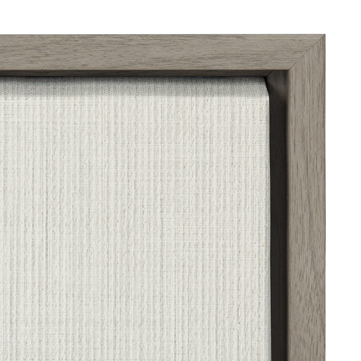 18" x 40" Sylvie Eucalyptus Botanical II by The Creative Bunch Studio Framed Wall Canvas Gray - Kate & Laurel All Things Decor