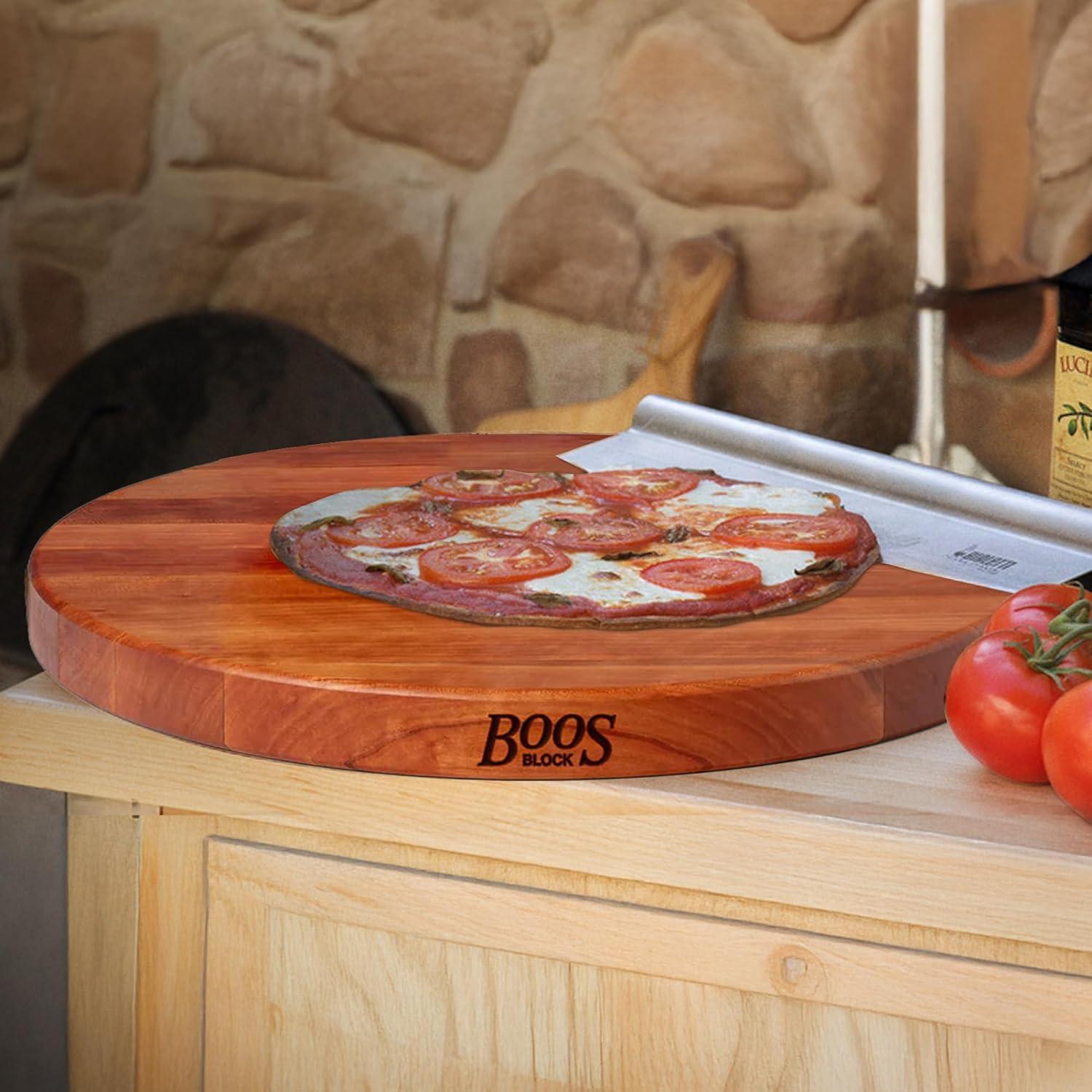 John Boos John Boos 18" Round Cutting Board, 1.5" Edge Grain