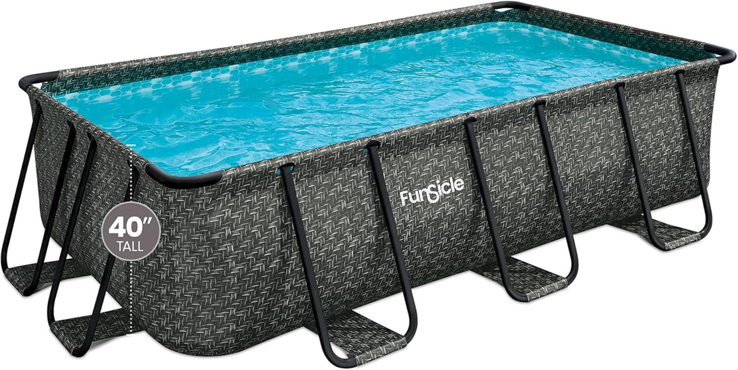 Funsicle 13' x 7' x 39" Rectangular Oasis Designer Above Ground Lap Pool