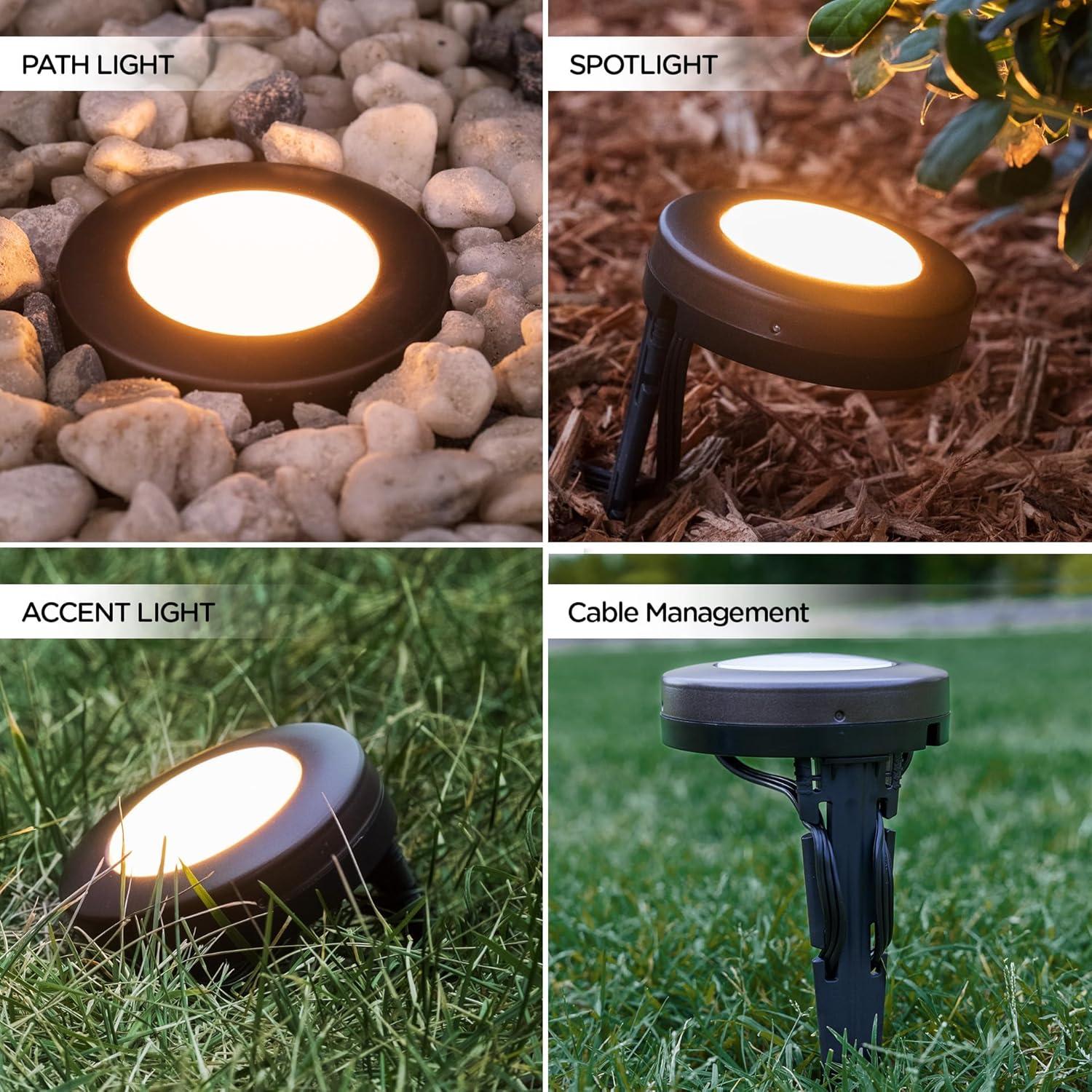 Bronze Plug-in Integrated LED Metal Pathway Light