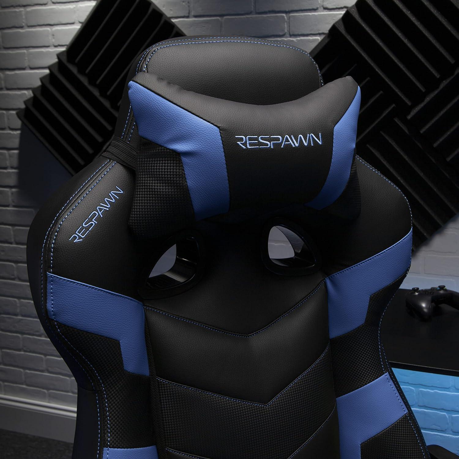 Respawn RESPAWN 110 Pro Gaming Chair - Gaming Chair with Footrest, Reclining Gaming Chair, Video Gaming Computer Desk Chair, Adjustable Desk Chair, Gaming Chairs For Adults With Headrest Pillow