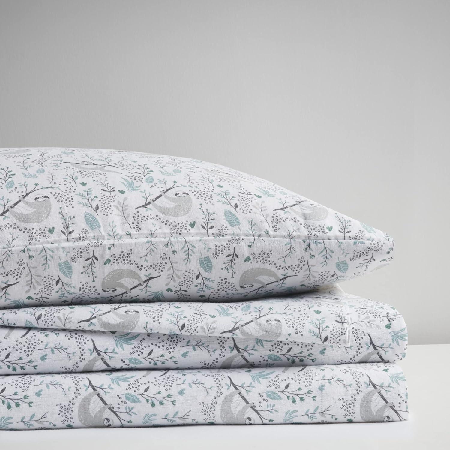 Printed Cotton Flannel Sheet Set