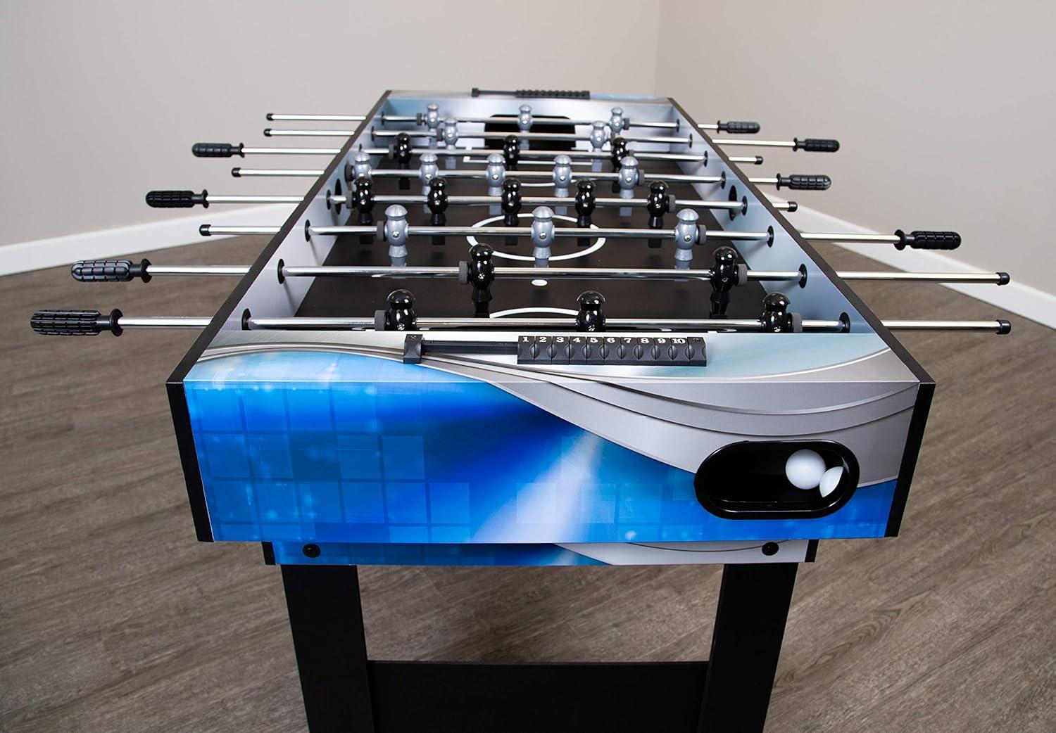 Hathaway Matrix 7-in-1 Multi-Game Table with Foosball, Pool, Tennis, 54-in