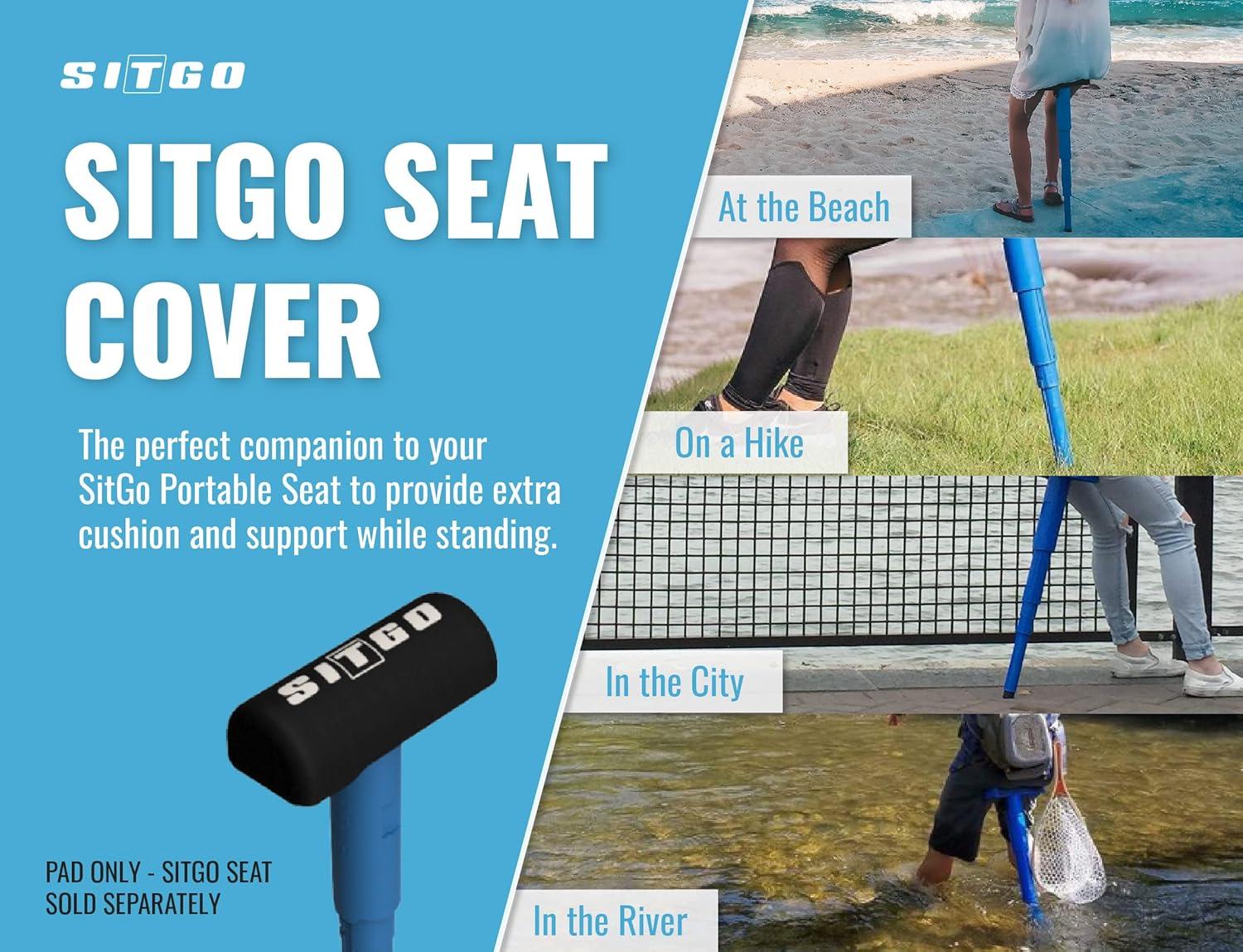 SitGo Portable Folding Seat Cushion Pad Only, 1/2" Thick, 1pk