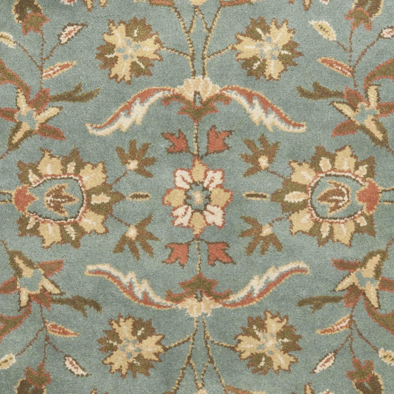 Heritage HG969 Hand Tufted Area Rug - Blue/Blue - 6' Round - Safavieh.