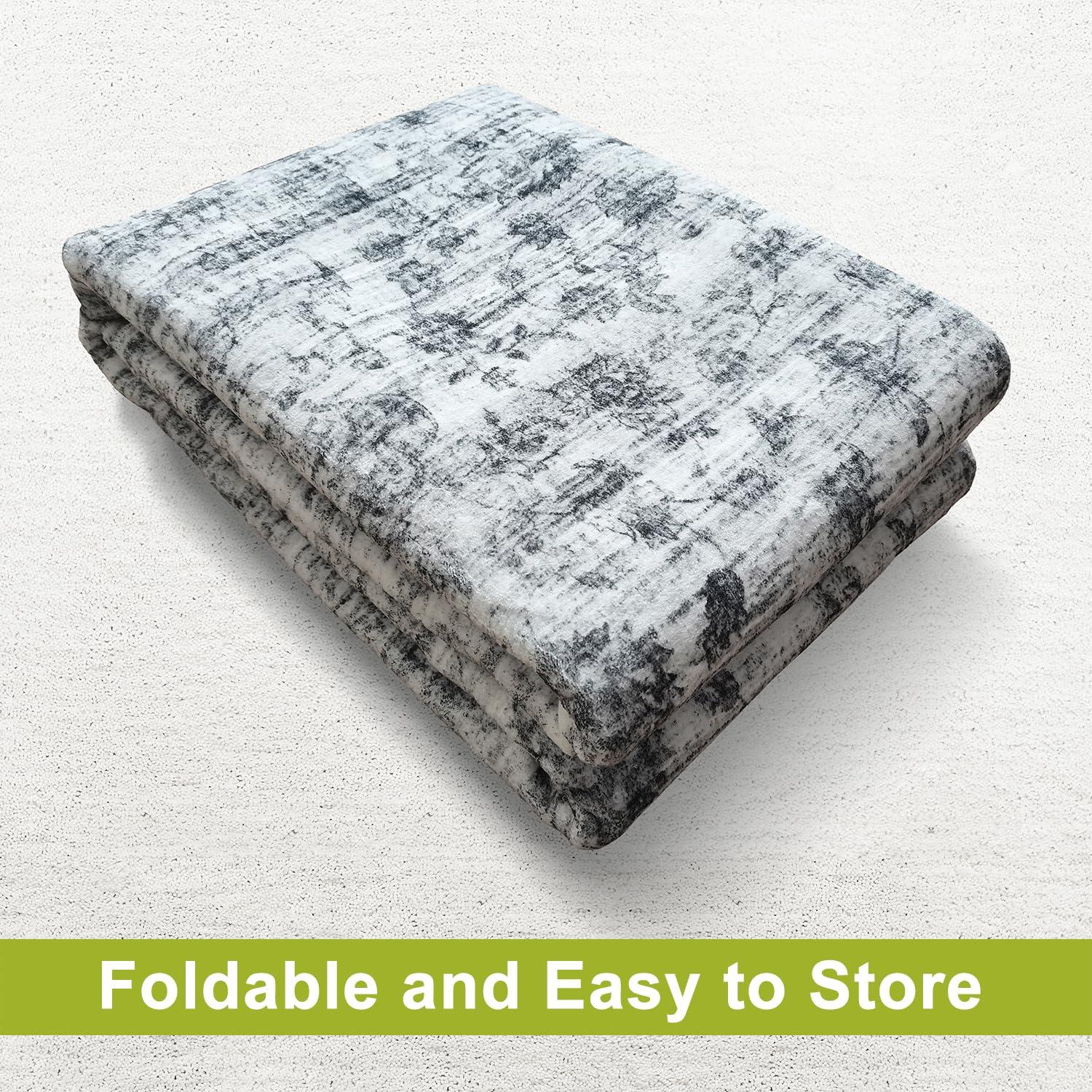 METSAVAIM 4x6 Rug | Vintage Distressed Traditional Area Rug for Living Room & Bedroom - Ultra Soft, Non-Slip Backing & Machine Washable Rug, Ideal for Indoor & Outdoor Use – White Cream & Gray