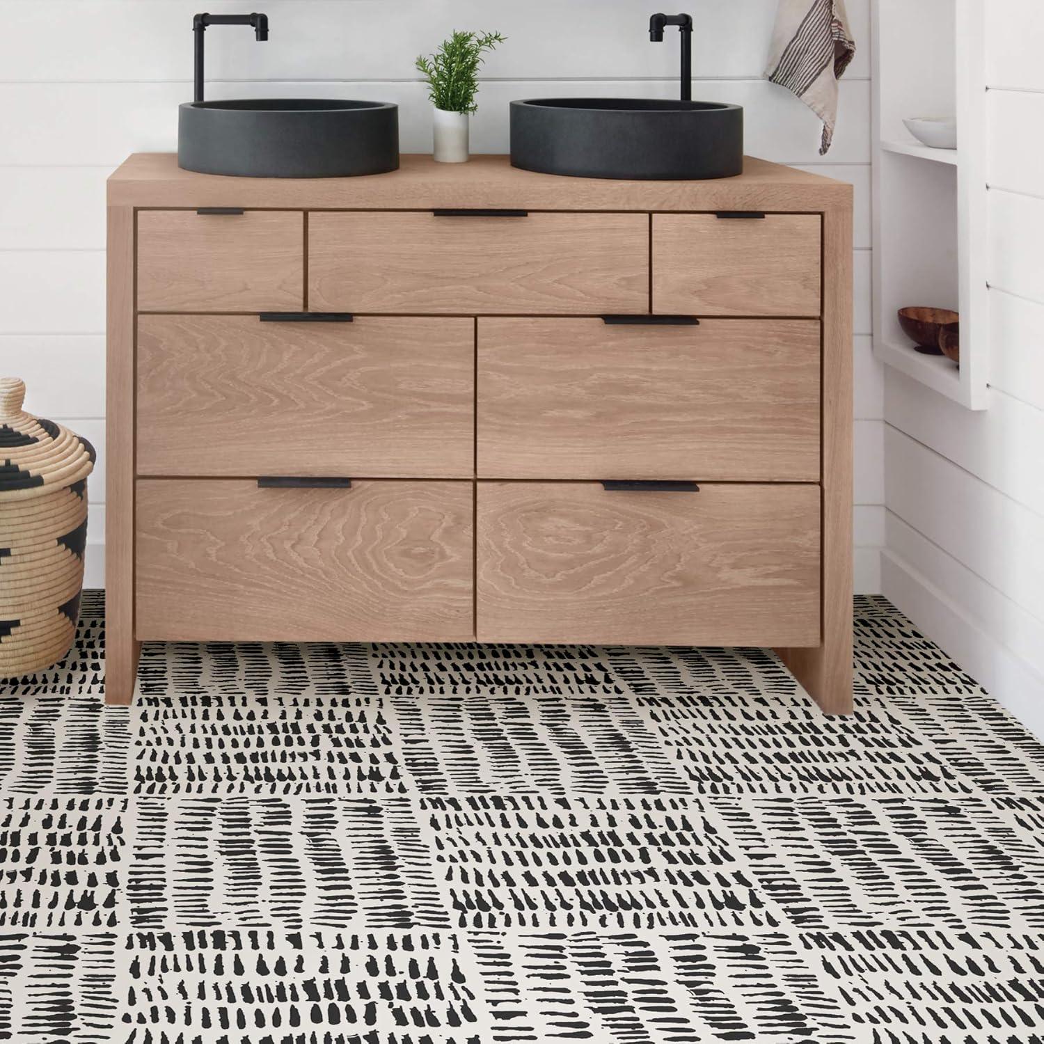 FloorPops FP2945 Noleby Peel & Stick Floor Tiles