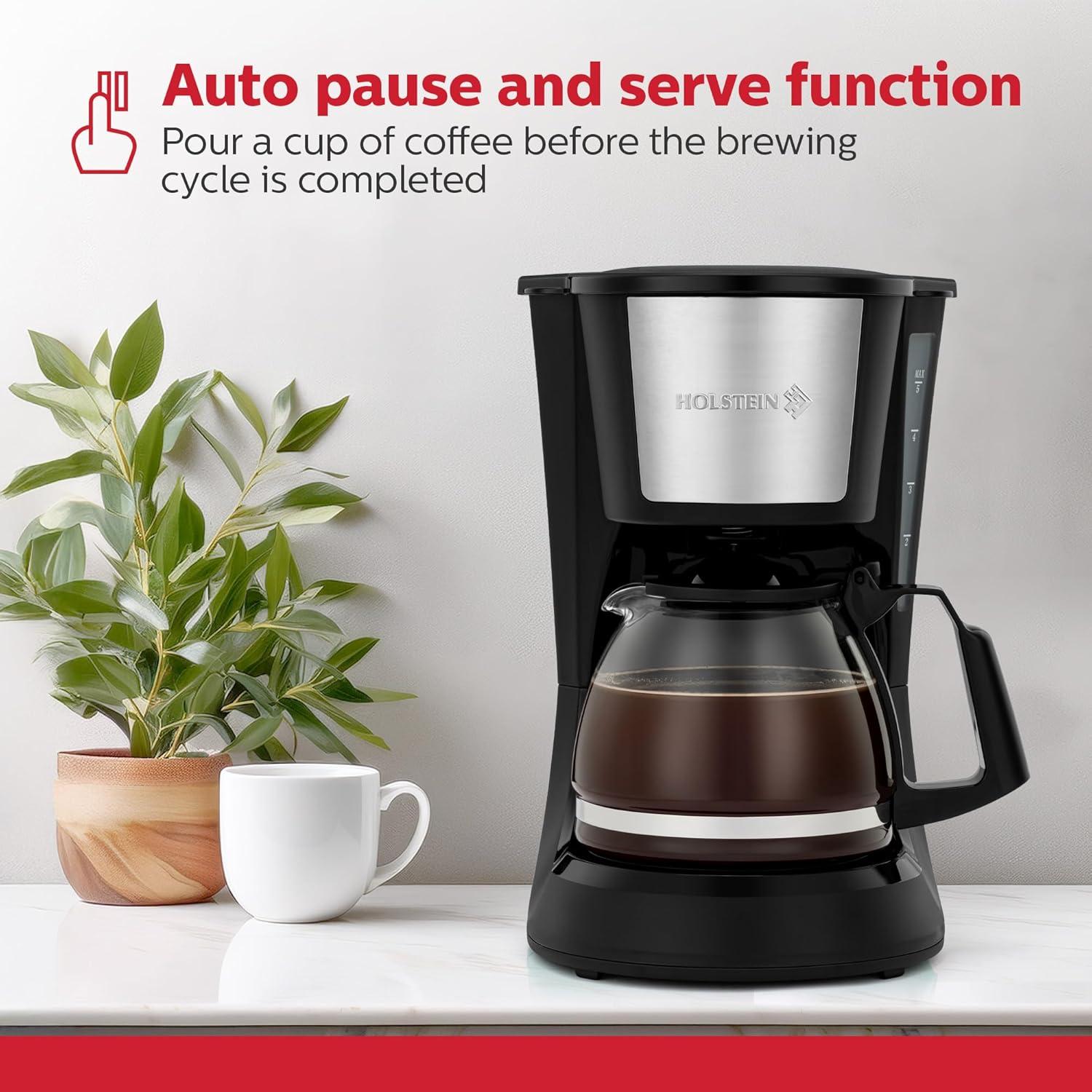 Holstein Housewares 5-Cup Coffee Maker