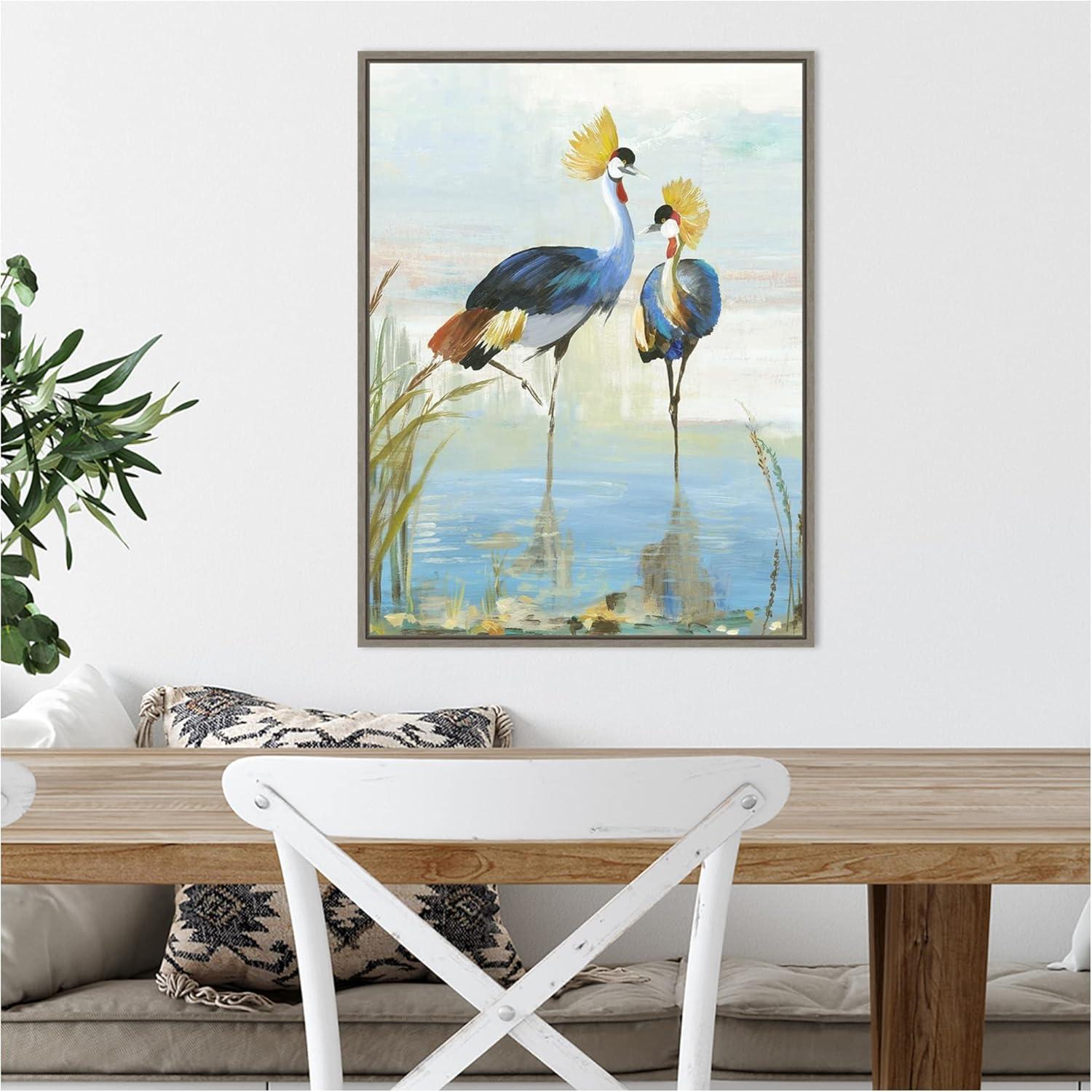 Amanti Art Heron Pairing by Aimee Wilson Framed Canvas Wall Art