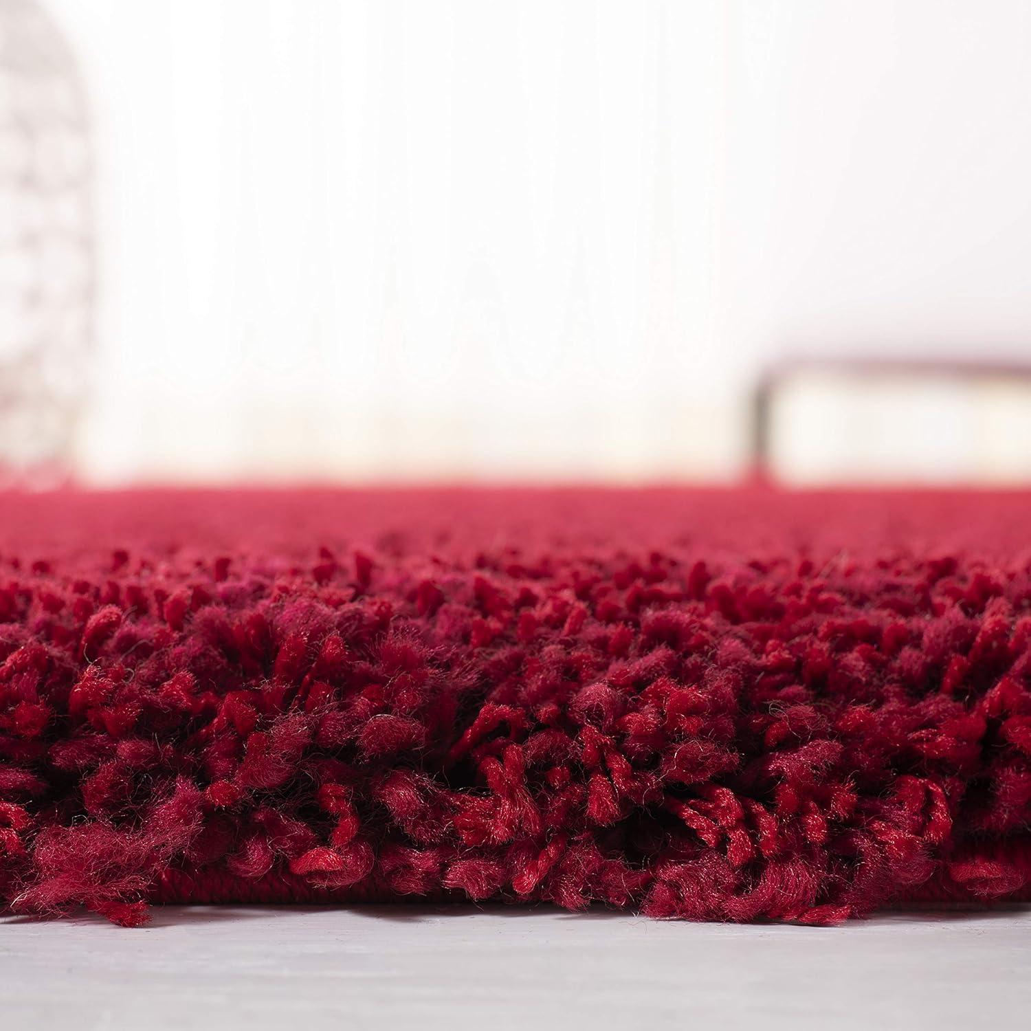 Shag SG151 Power Loomed Indoor Area Rug - Red - 5'3"x7'6" - Safavieh.