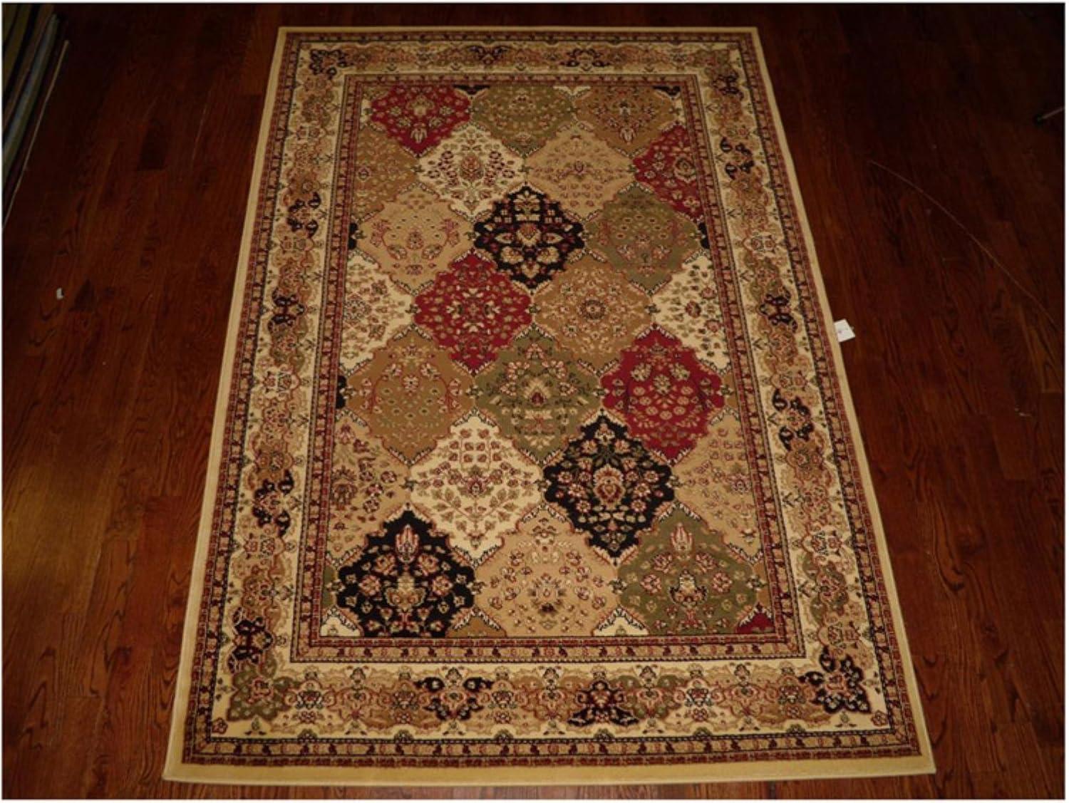 SAFAVIEH Lyndhurst Oliva Traditional Bordered Area Rug, Multi/Ivory, 4' x 6'