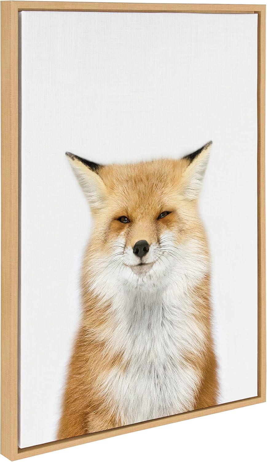 Sylvie Animal Studio Fox III Frame Canvas by Amy Peterson Art Studio - Kate & Laurel All Things Decor