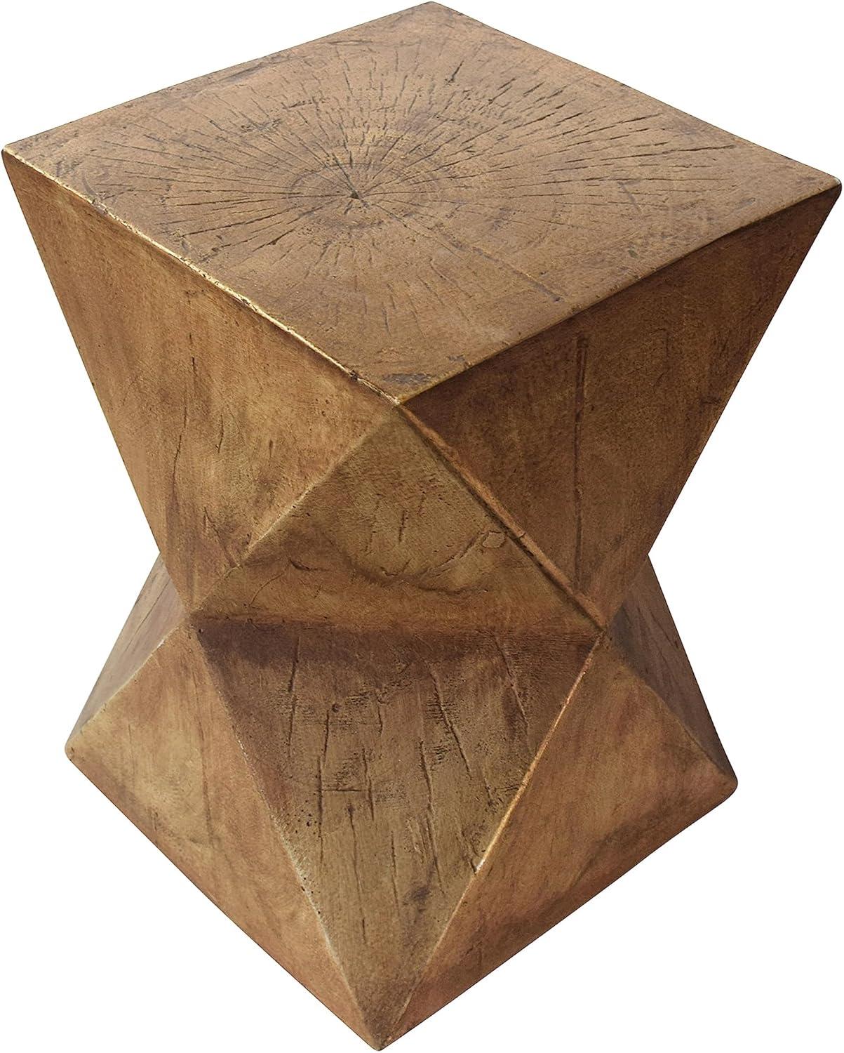Lux Outdoor Lightweight Concrete Accent Table, Natural
