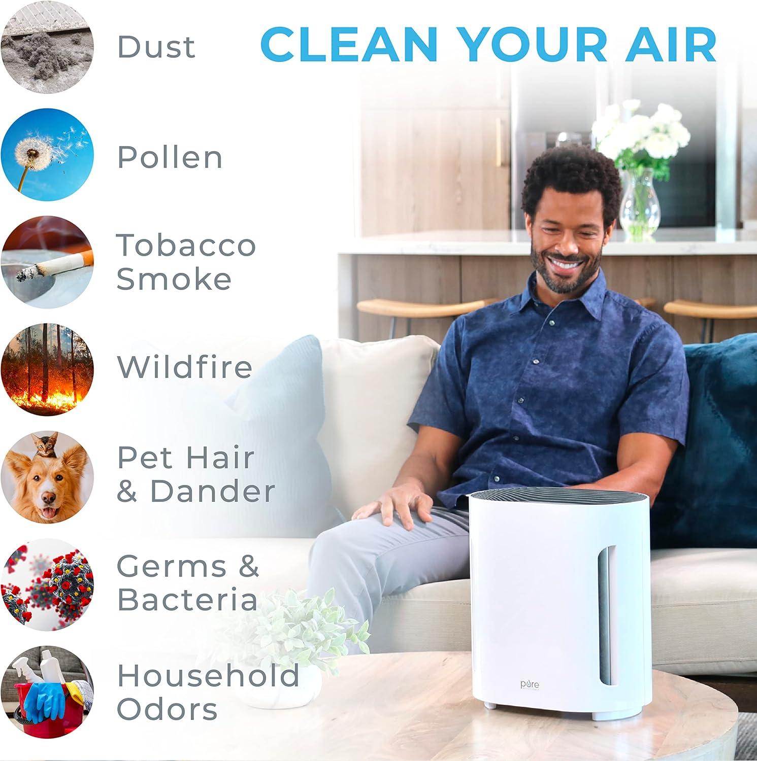 Bear Down Brands  200 sq. ft. 3-in-1 True Hep Pure Enrichment HEPA Air Purifier - Pack of 4