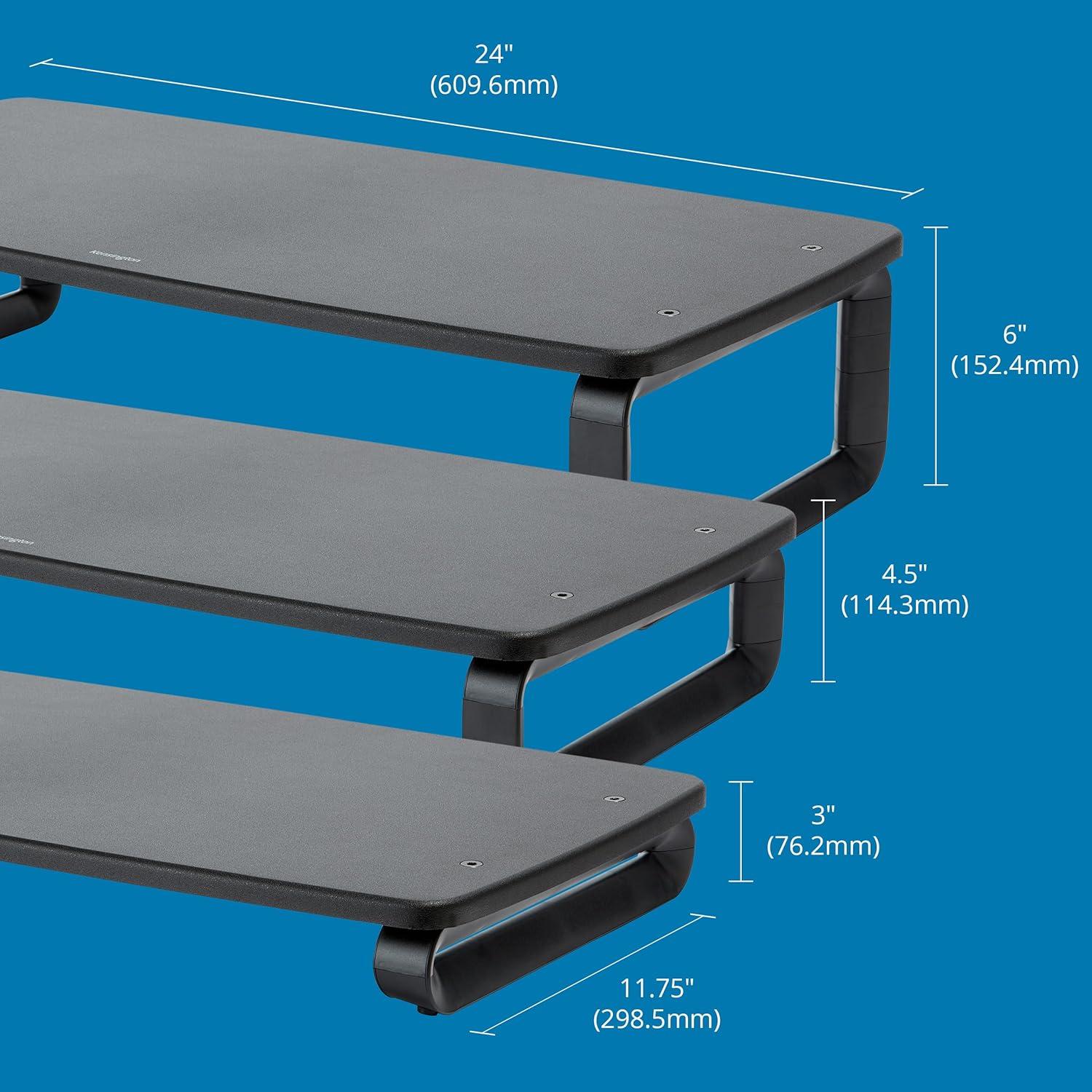 Kensington Smartfit Extra Wide Monitor - Stand - For Monitor - Screen Size: Up To 27"