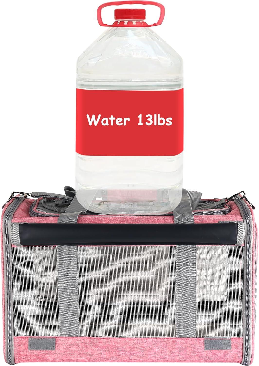 Dog Soft-Sided Carriers Cat Soft-Sided Carriers Dog Carriers Cat Travel Carrier Dog Travel Bag Reptile Carrier Squirrel Carrier Guinea Pig carrierLarge Pink