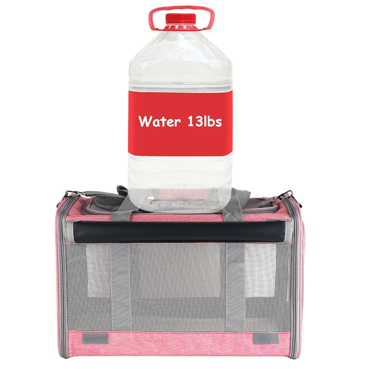 Dog Soft-Sided Carriers Cat Soft-Sided Carriers Dog Carriers Cat Travel Carrier Dog Travel Bag Reptile Carrier Squirrel Carrier Guinea Pig carrierLarge Pink