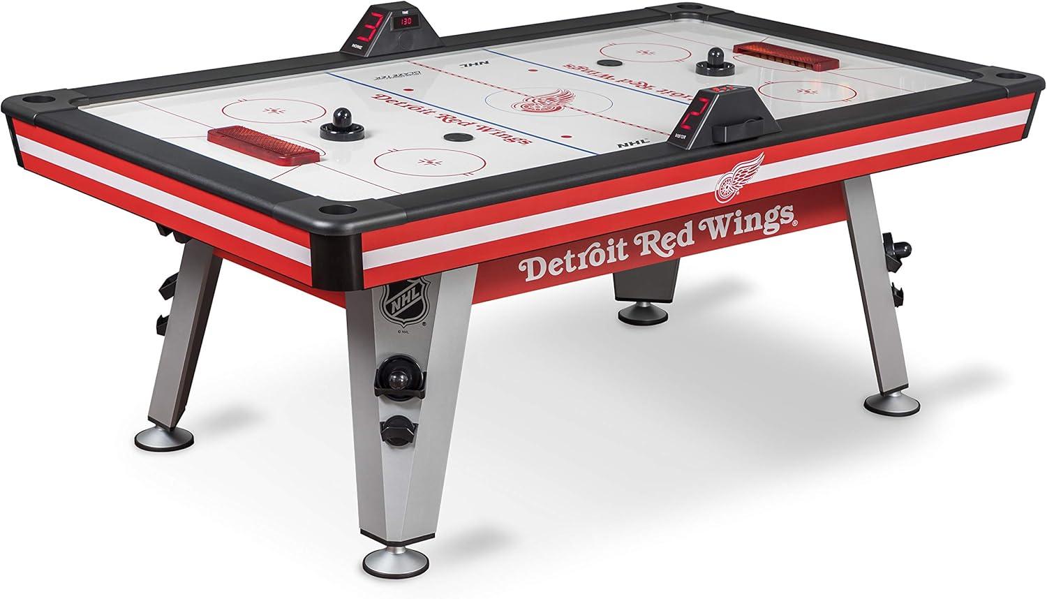 NHL 84" Air Hockey Table - Wrap Around Goal, LED Scoring, 4 Pucks and Pushers