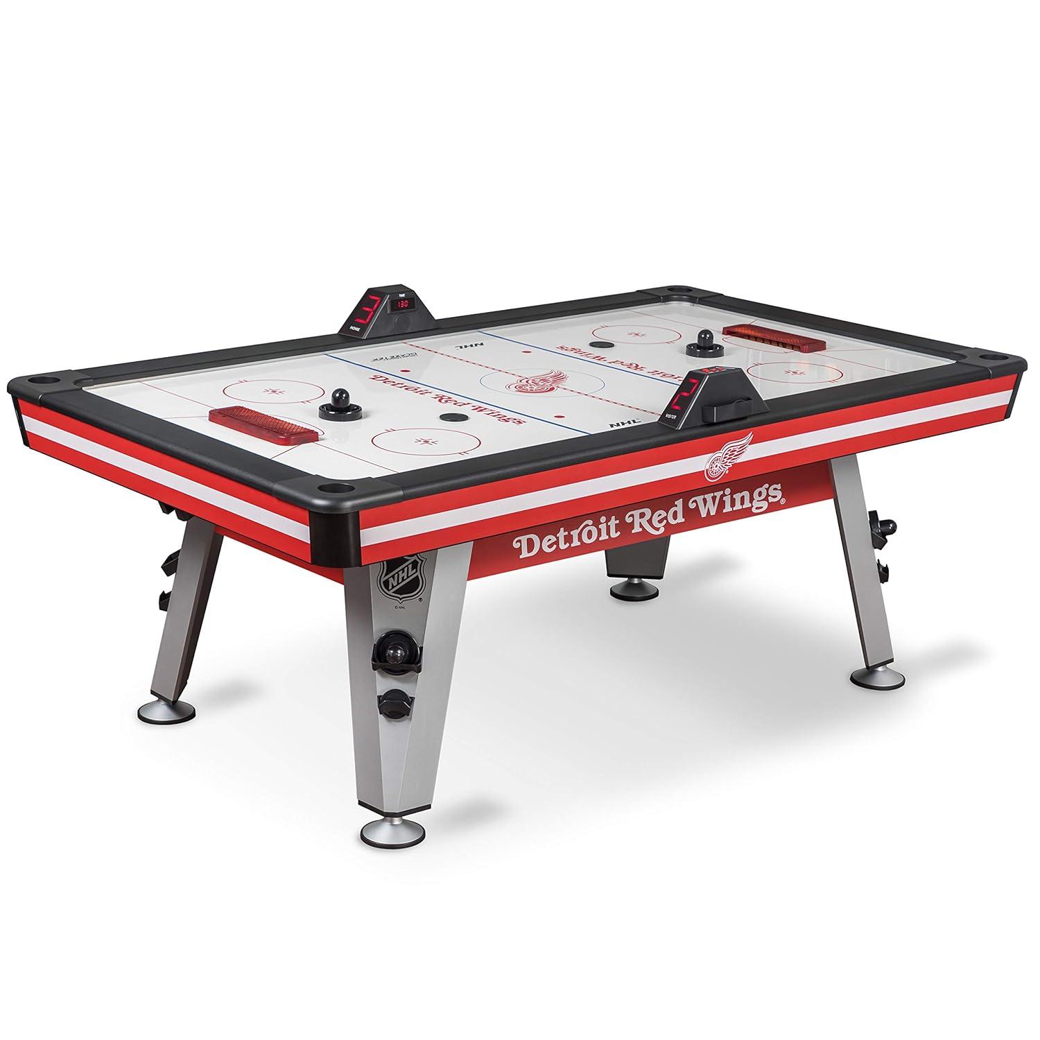 NHL 84" Air Hockey Table - Wrap Around Goal, LED Scoring, 4 Pucks and Pushers