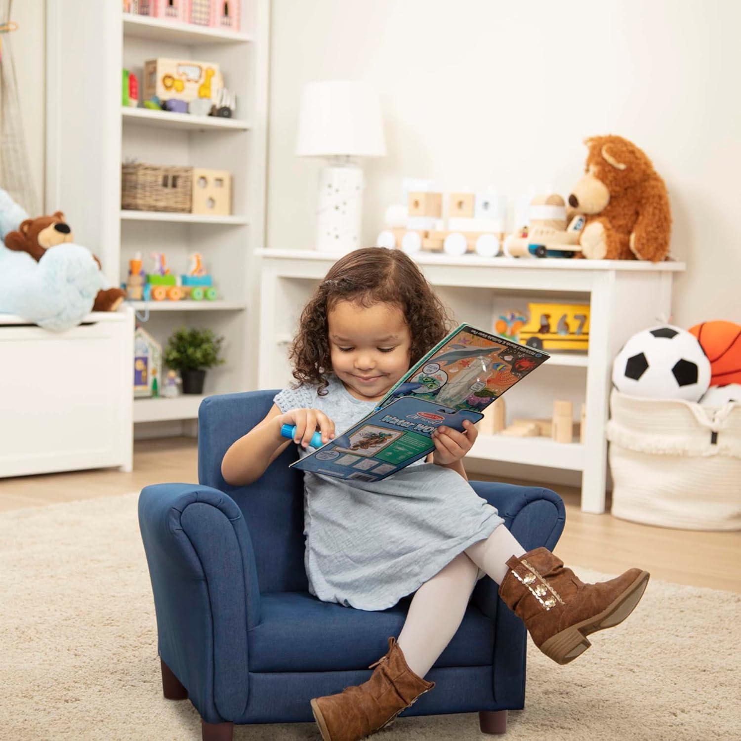 Kids 7.5'' Club Chair Chair and Ottoman