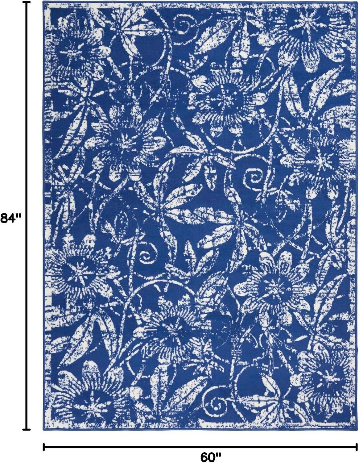 Nourison Whimsicle WHS05 Indoor only Area Rug - Navy 5' x 7'