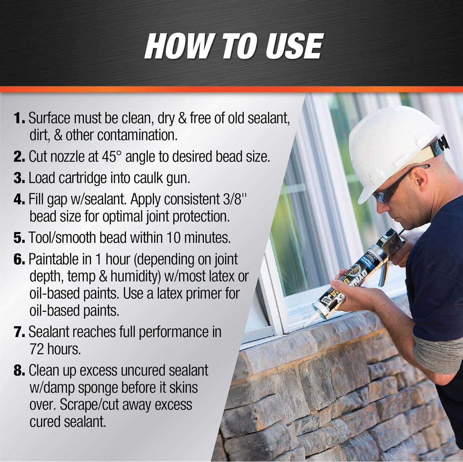 Dynaflex Ultra Advanced Exterior Sealant, Light Gray, 10.1 OZ 7079818219