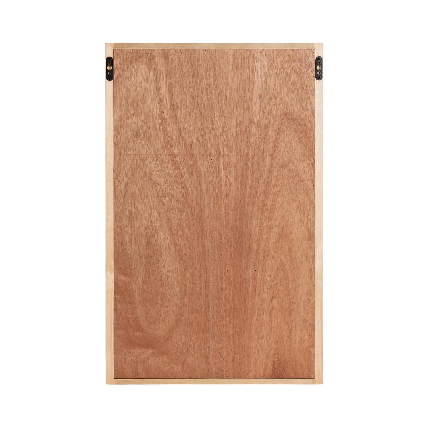 Kate & Laurel All Things Decor 30" Ori Rattan/Wood Wall Shelf Natural