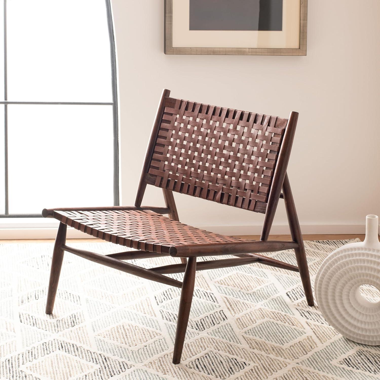 Soleil Accent Chair - ACH1001 - Cognac/Brown - Safavieh